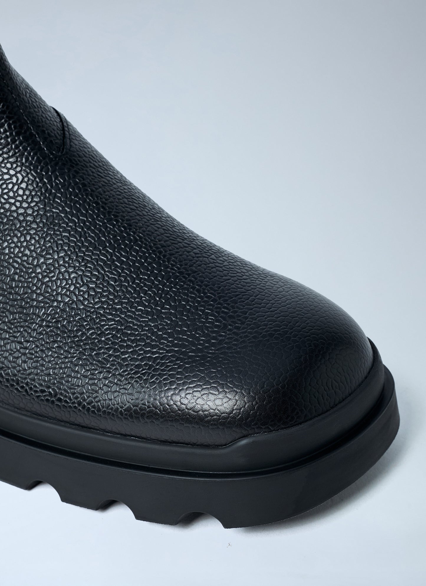 Prada Men Stamped Leather Boots PRADA