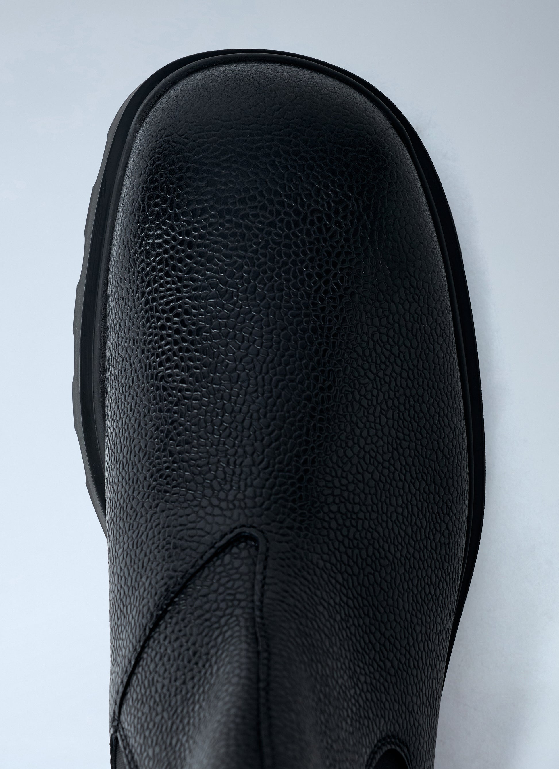Prada Men Stamped Leather Boots PRADA