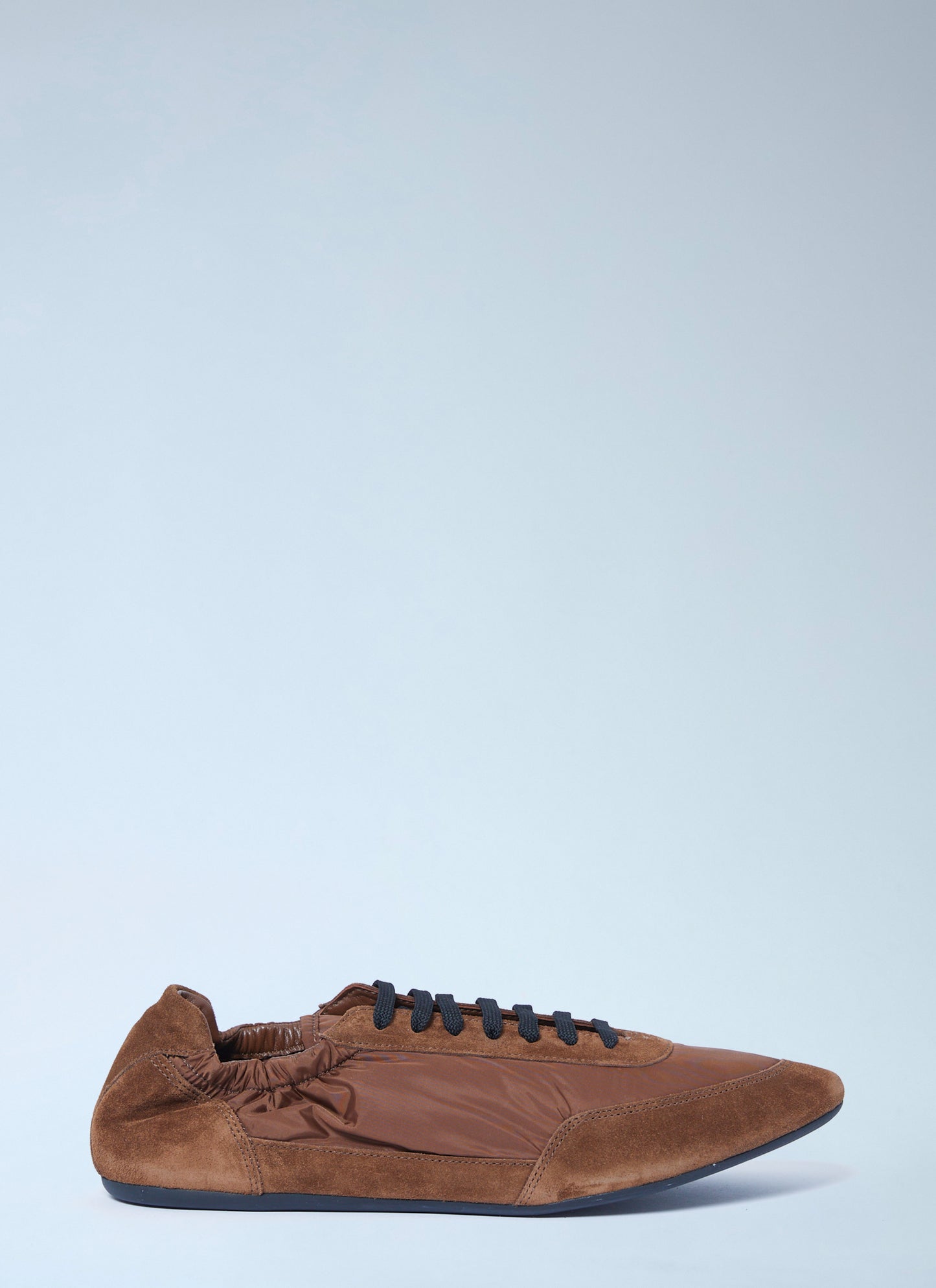 Prada Men Collapse Re-Nylon And Suede Sneakers PRADA