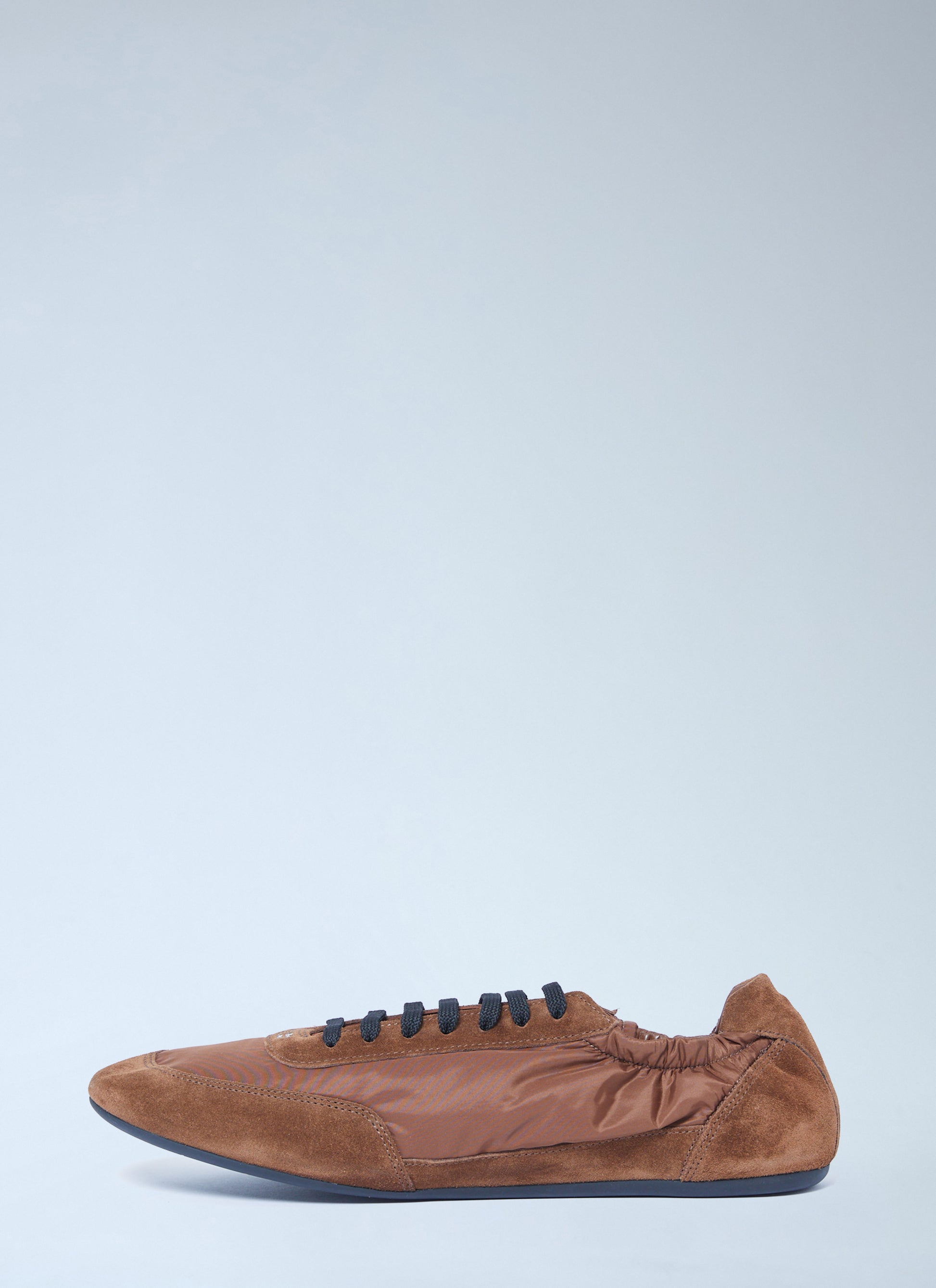 Prada Men Collapse Re-Nylon And Suede Sneakers PRADA