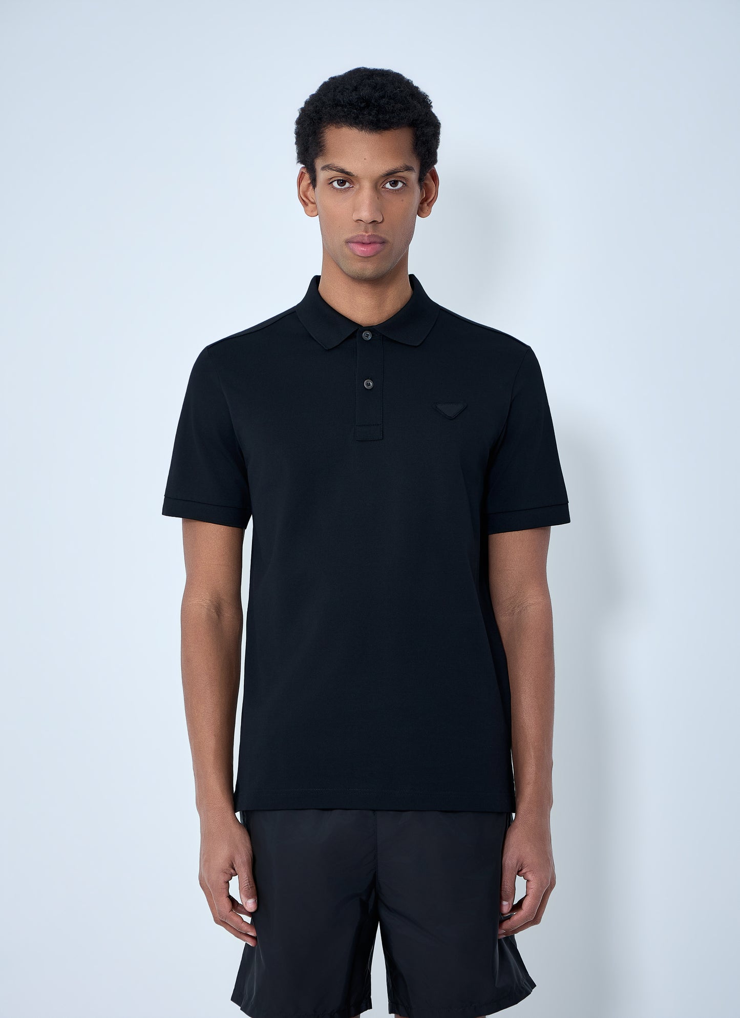 Prada Men Logo Motif Polo Shirt PRADA