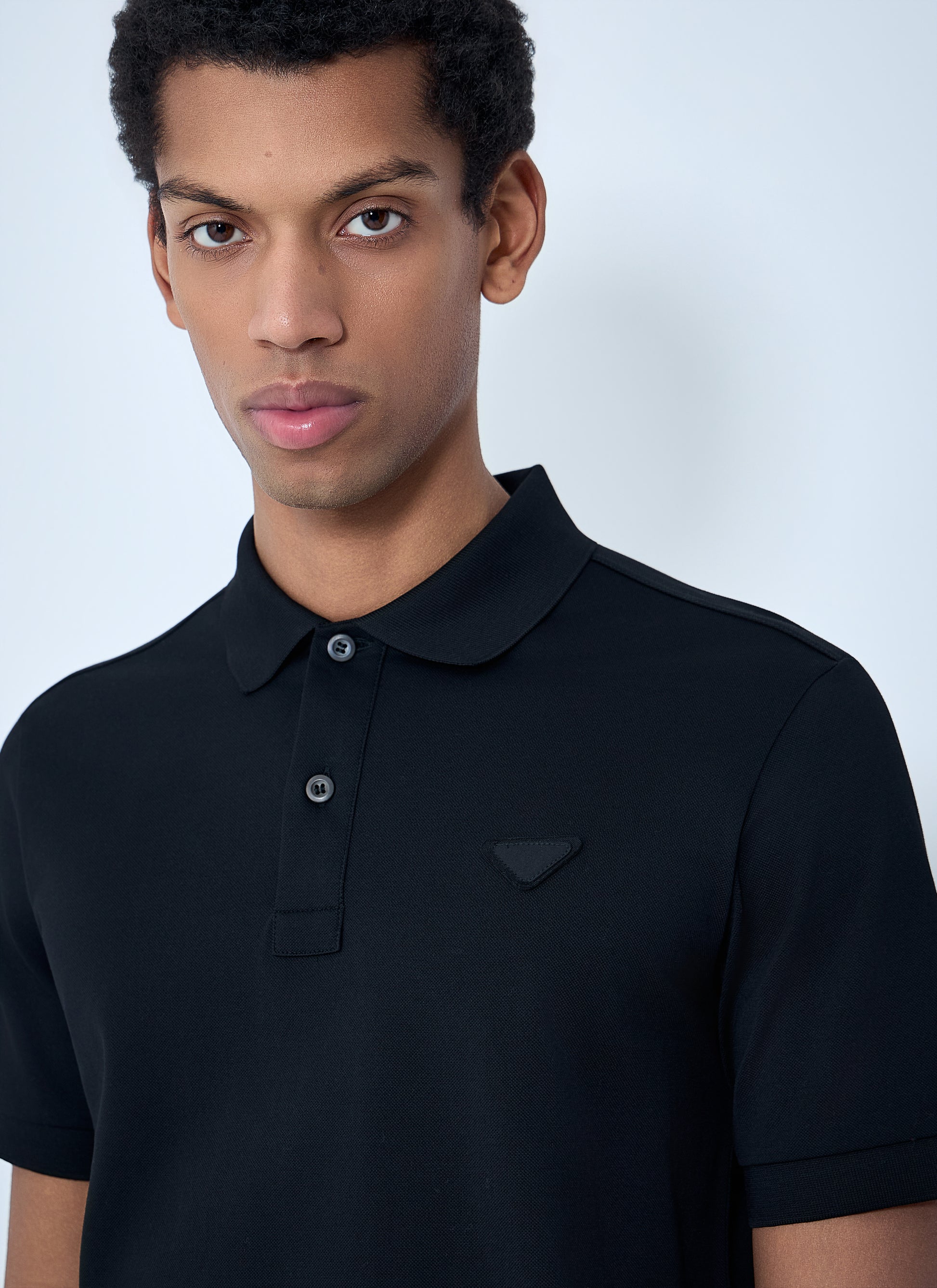 Prada Men Logo Motif Polo Shirt PRADA