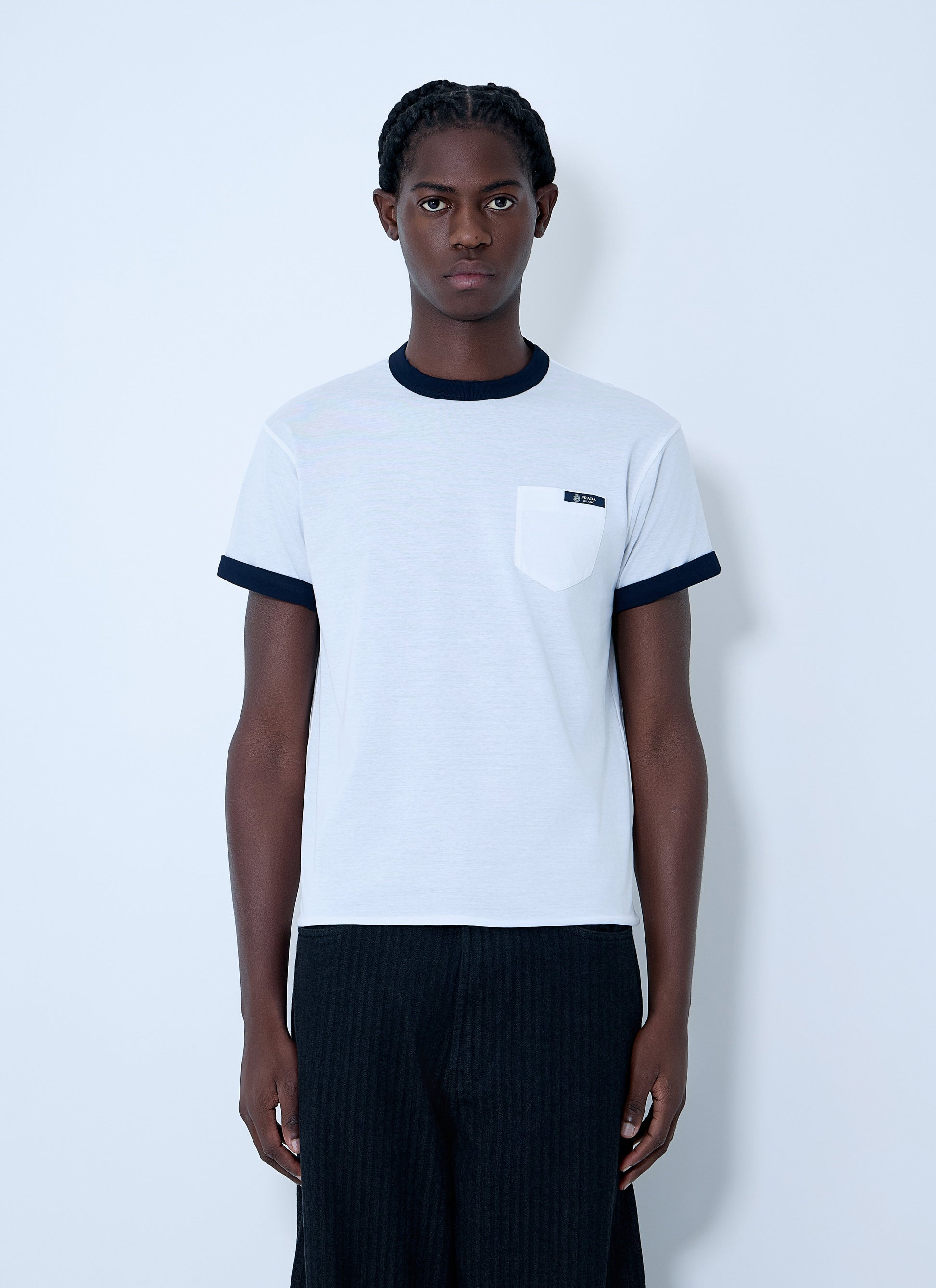Prada Men Logo Motif T-Shirt PRADA