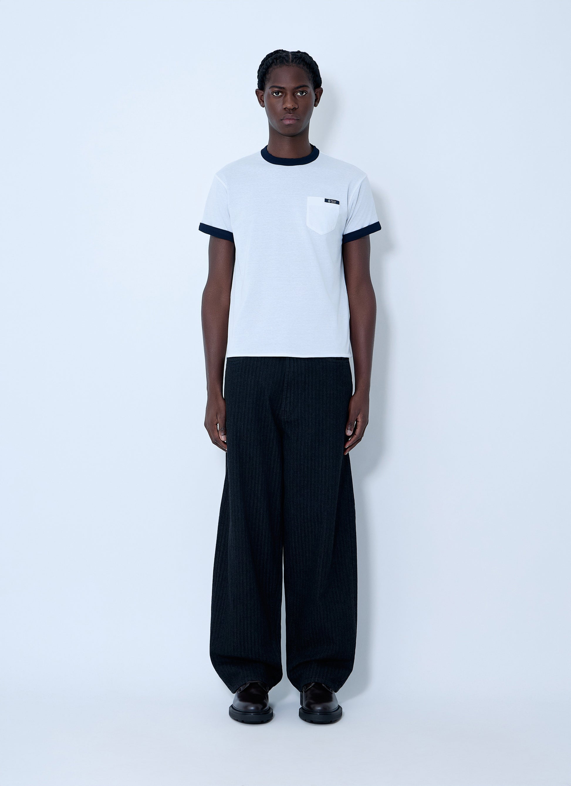 Prada Men Logo Motif T-Shirt PRADA