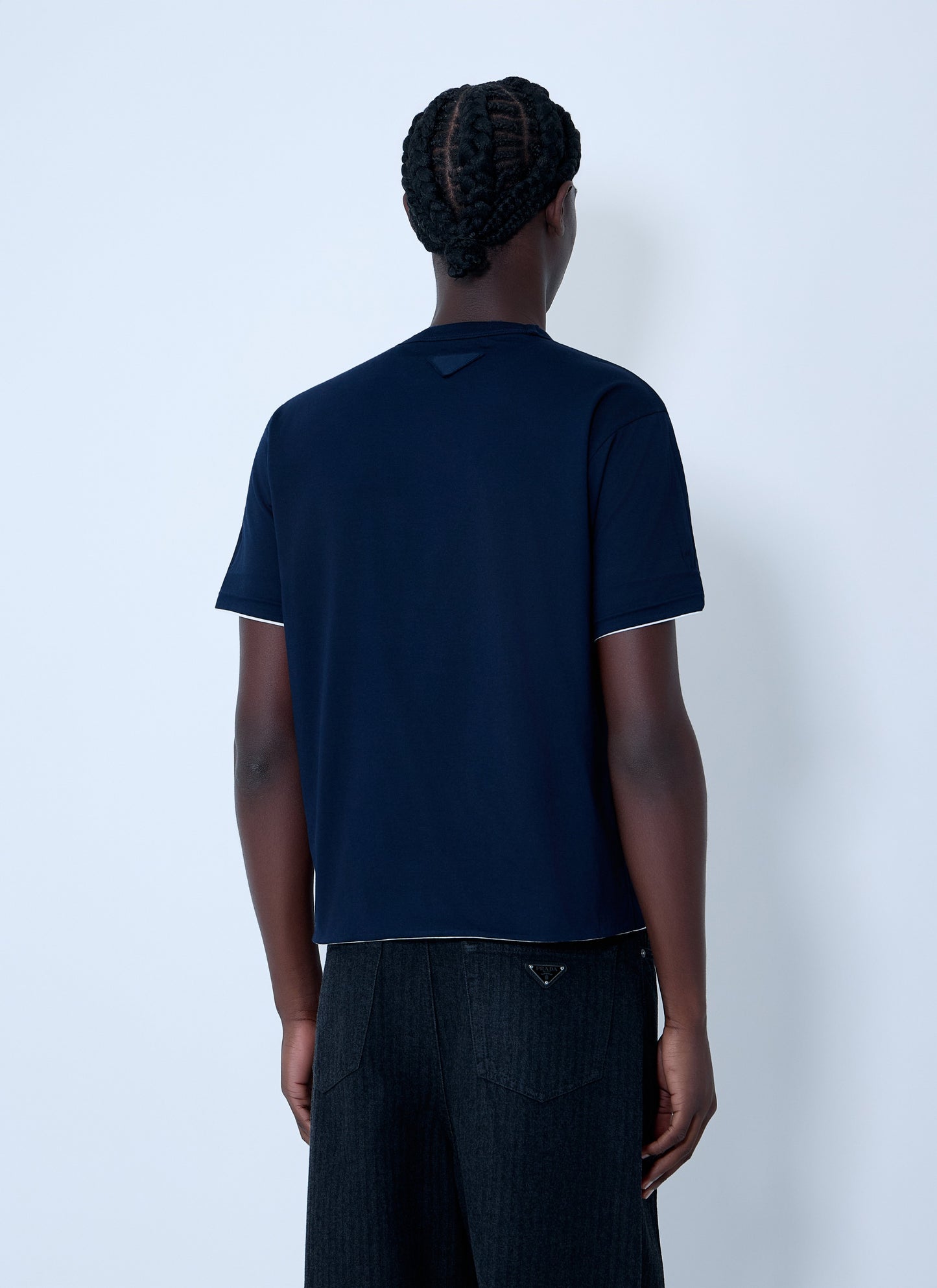 Prada Men Logo Motif T-Shirt PRADA