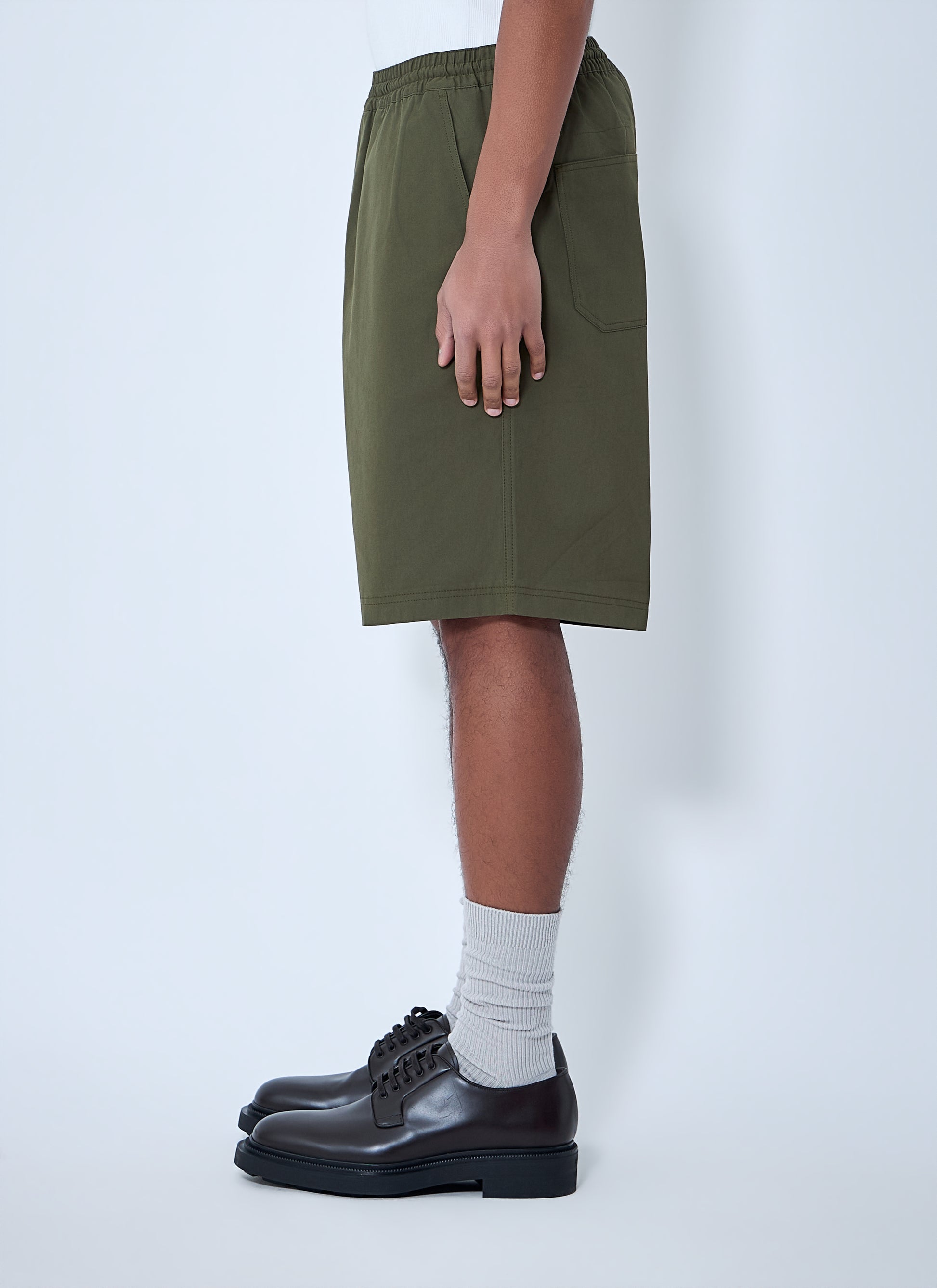 Prada Men Elastic Waist Cotton Shorts PRADA