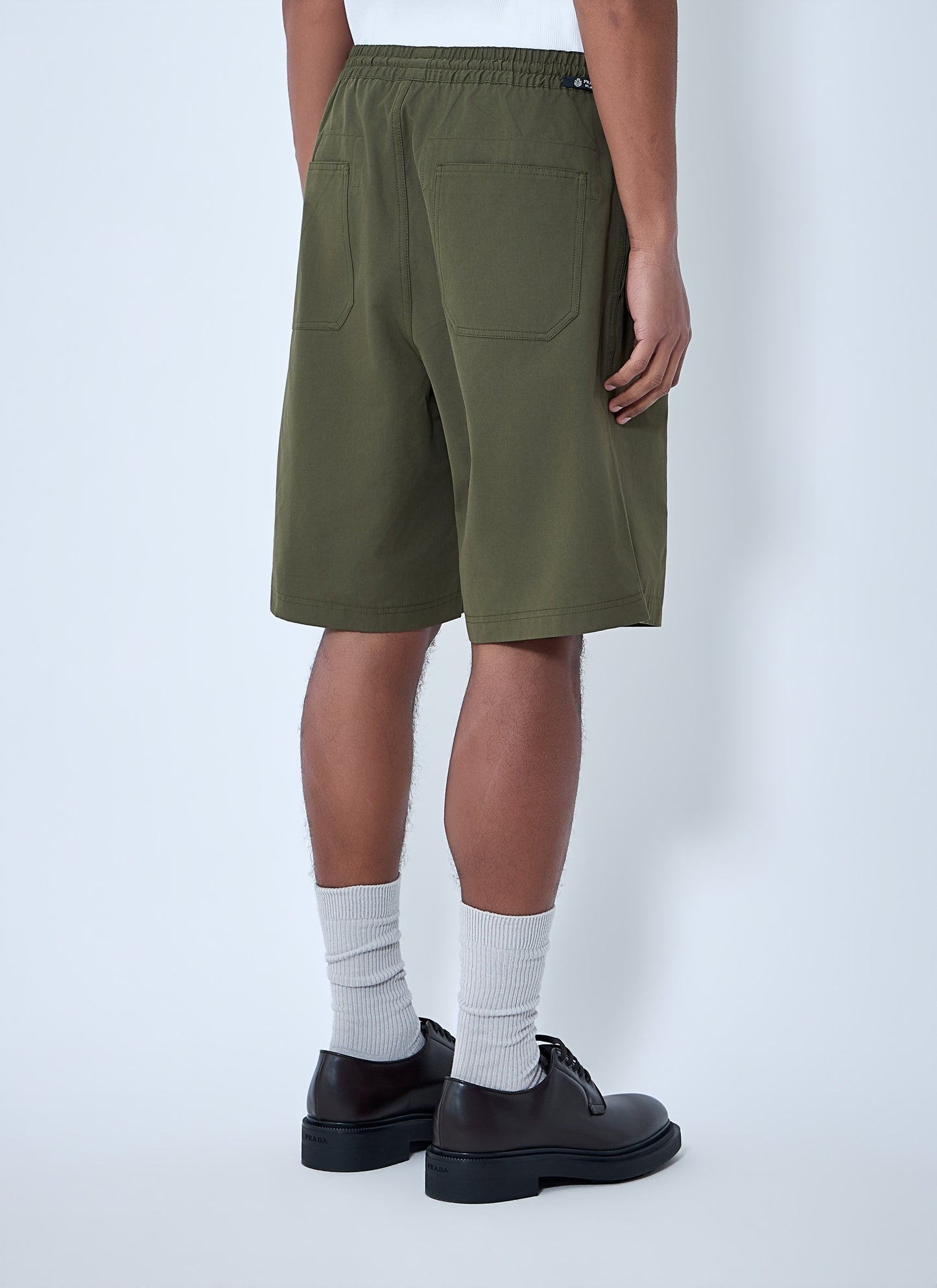Prada Men Elastic Waist Cotton Shorts PRADA