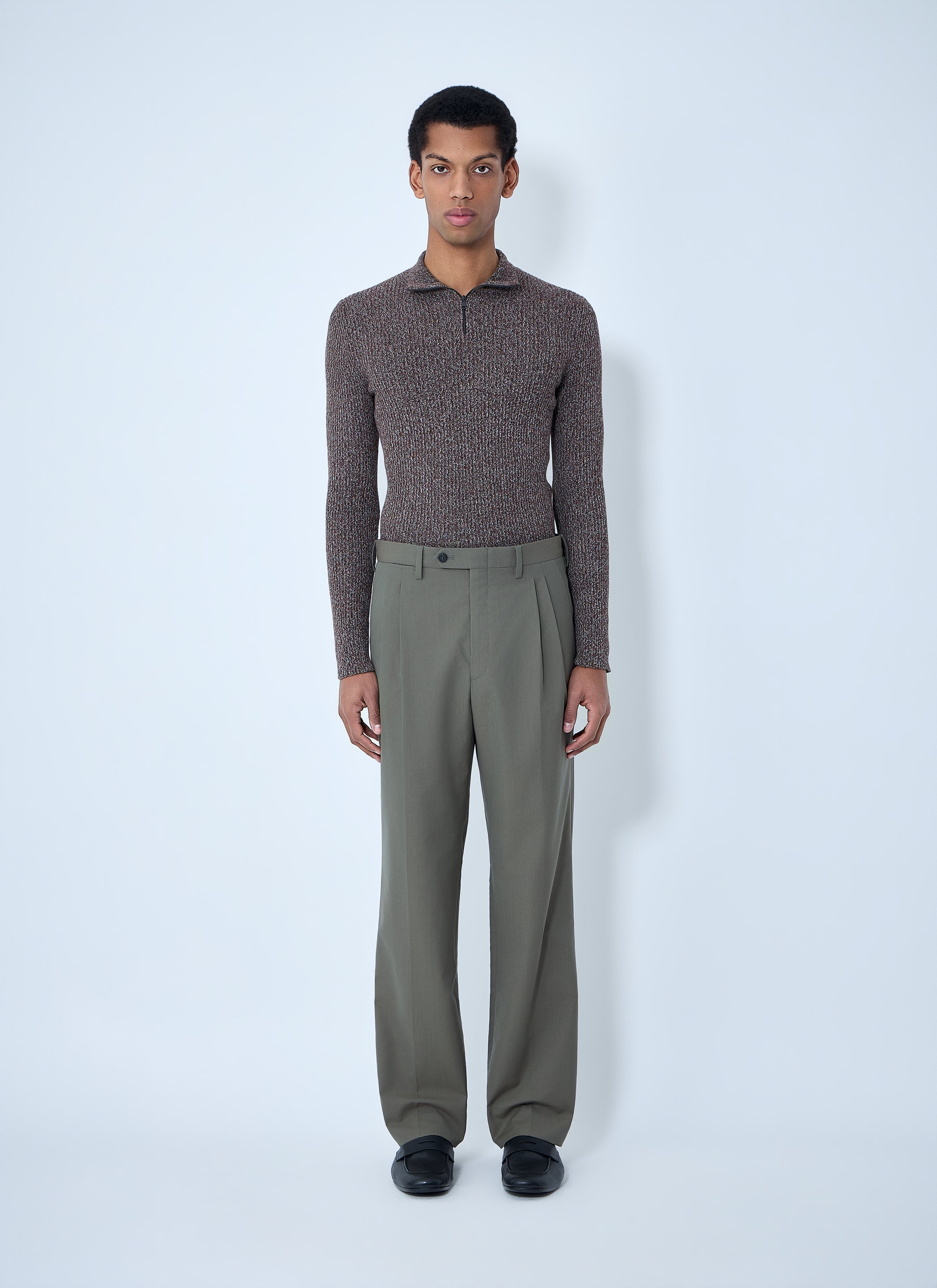 Prada Men High Neck Zip Sweater PRADA