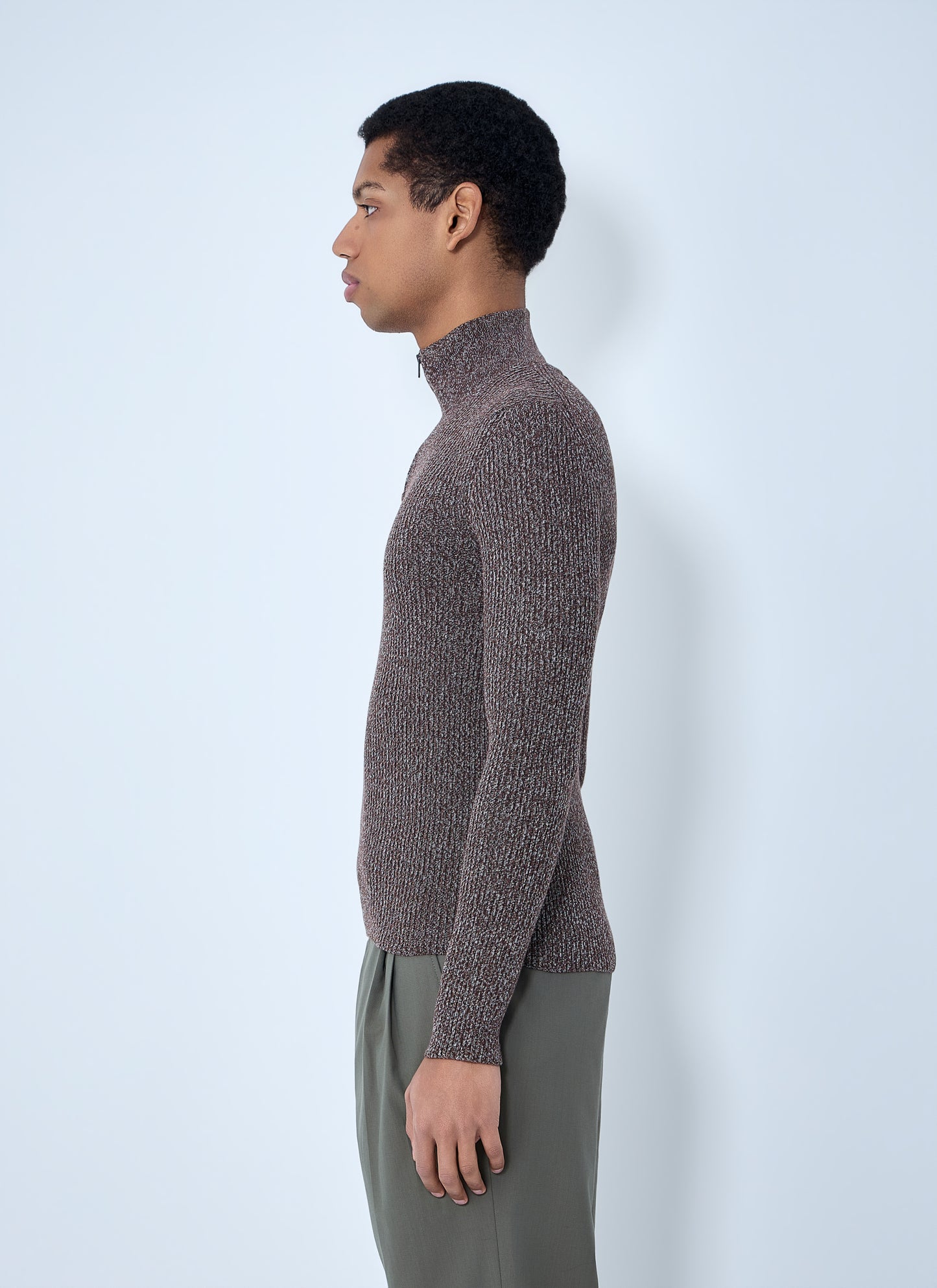 Prada Men High Neck Zip Sweater PRADA
