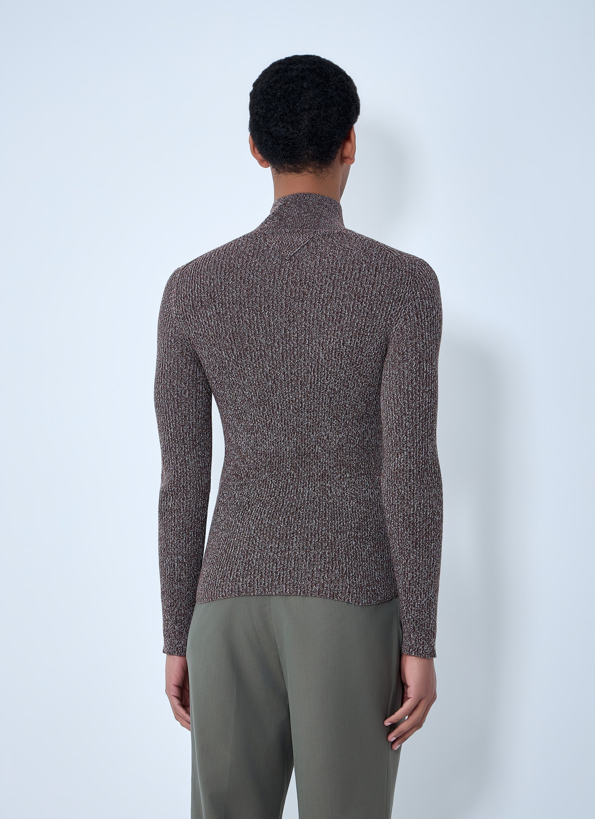 Prada Men High Neck Zip Sweater PRADA