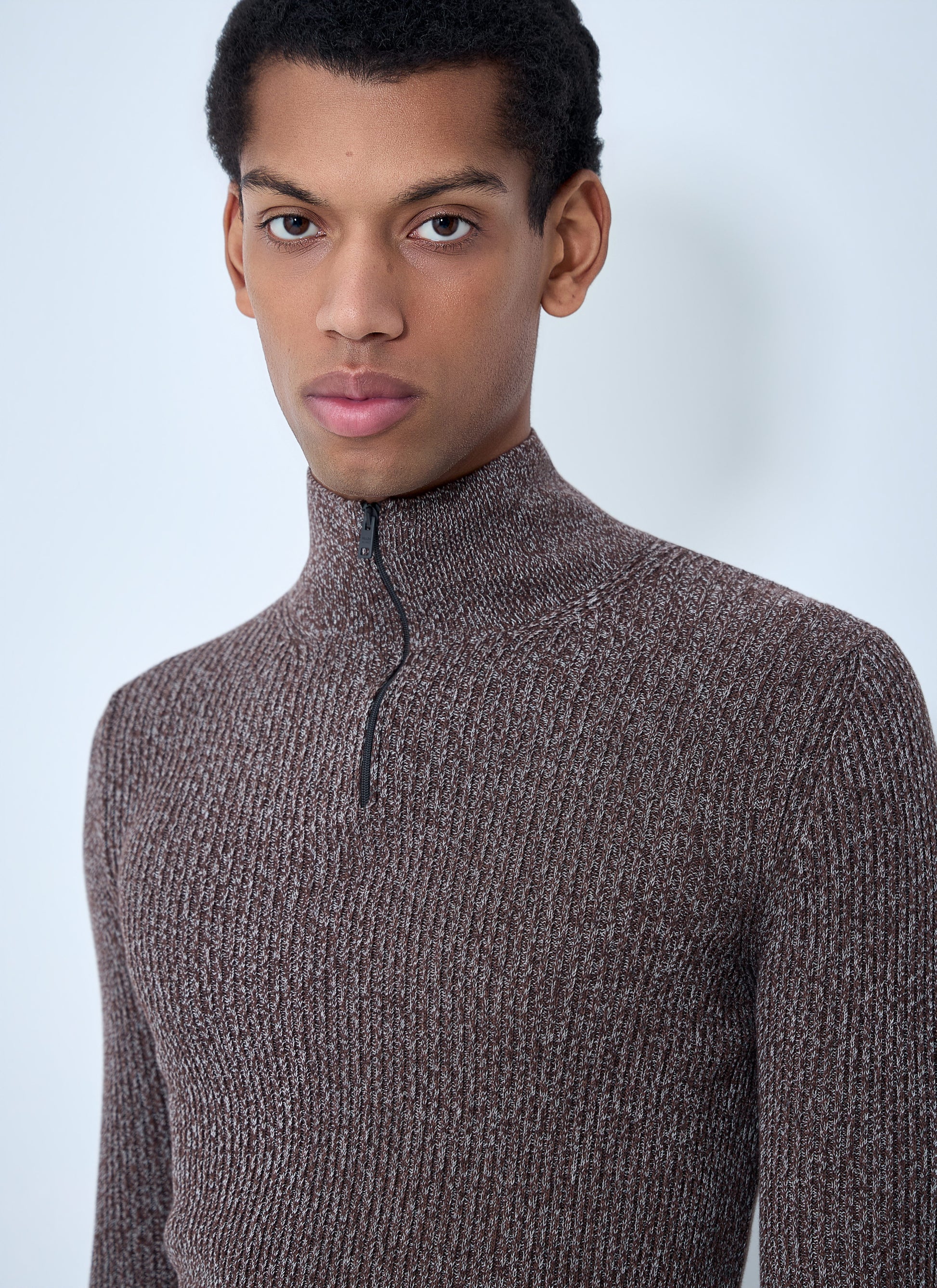 Prada Men High Neck Zip Sweater PRADA