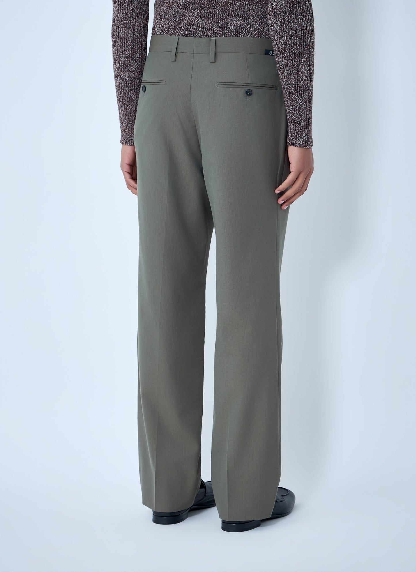 Prada Men Wide-Leg Wool Pants PRADA