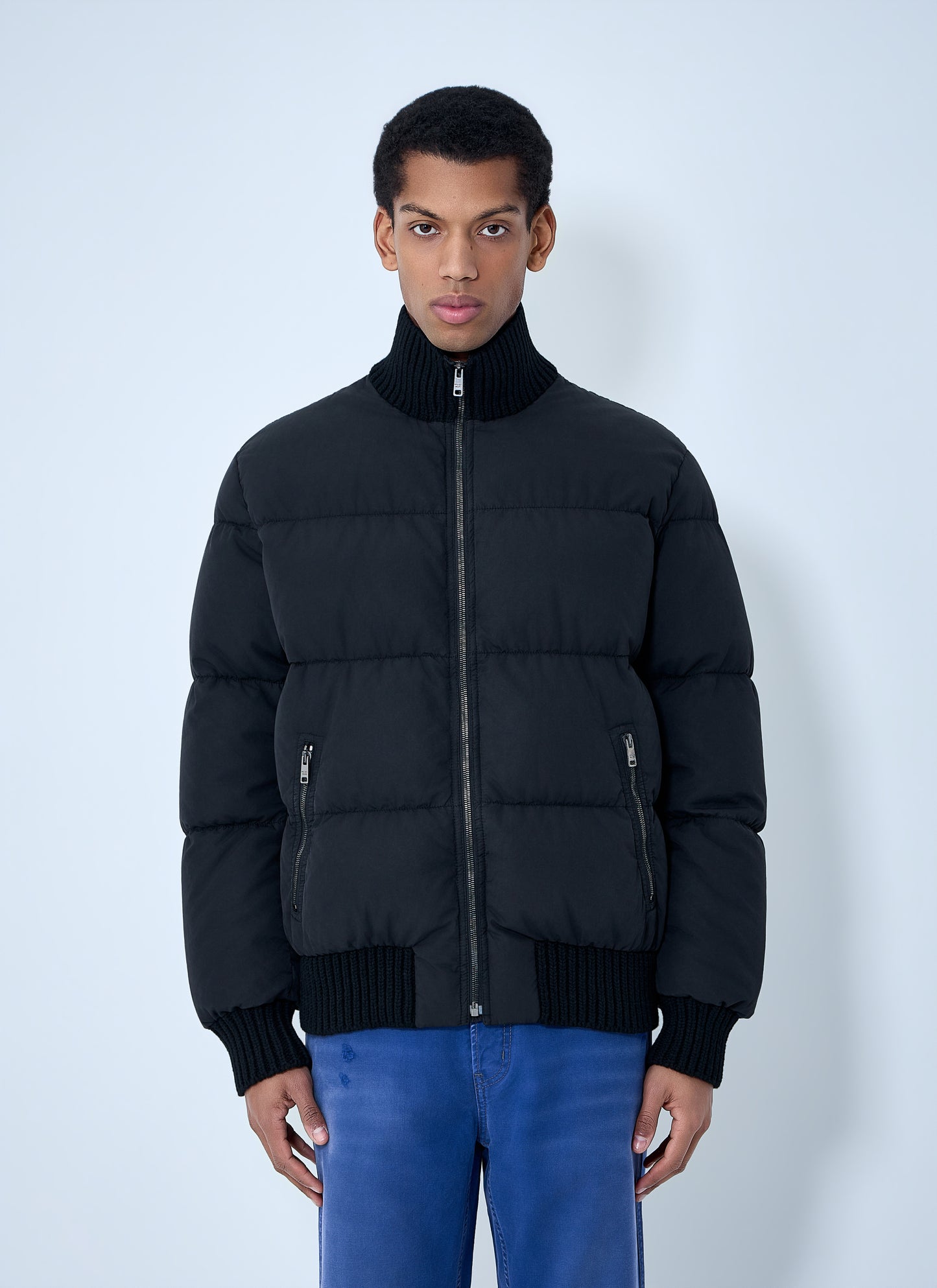Prada Men High-Neck Puffer Jacket PRADA