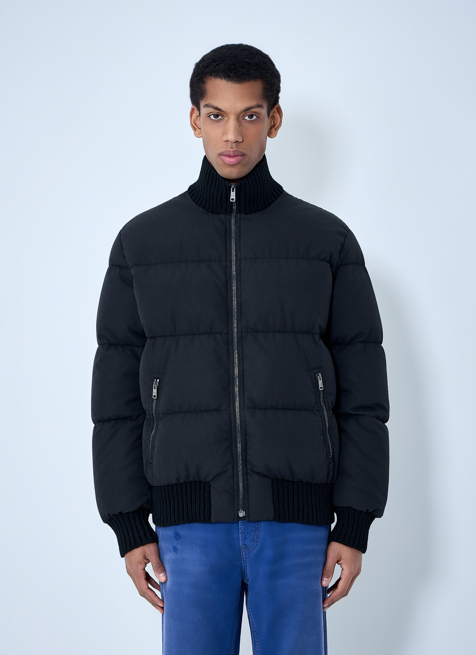 Prada Men High-Neck Puffer Jacket PRADA