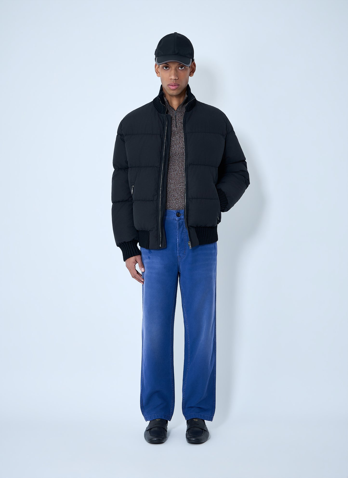 Prada Men High-Neck Puffer Jacket PRADA