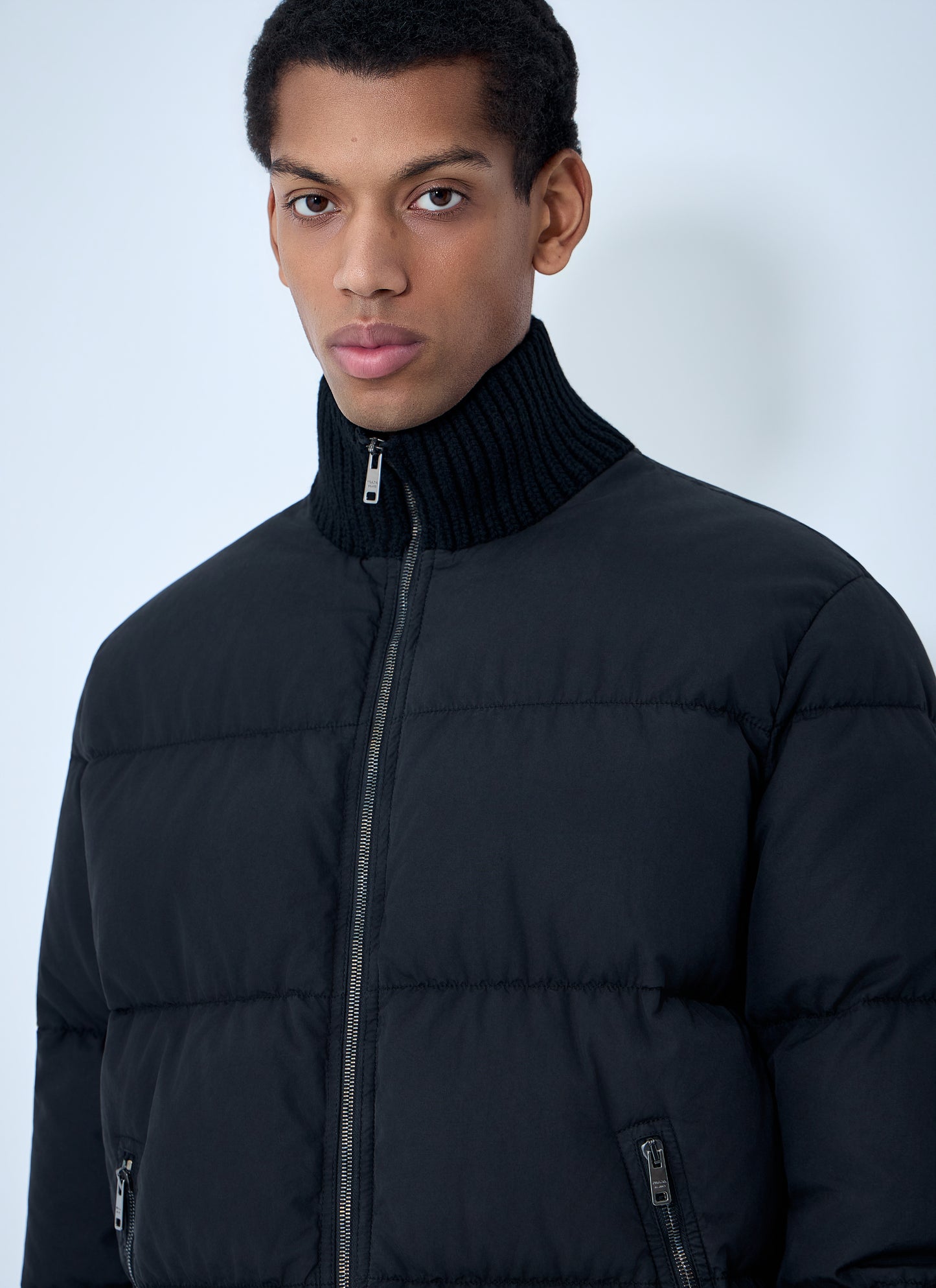 Prada Men High-Neck Puffer Jacket PRADA