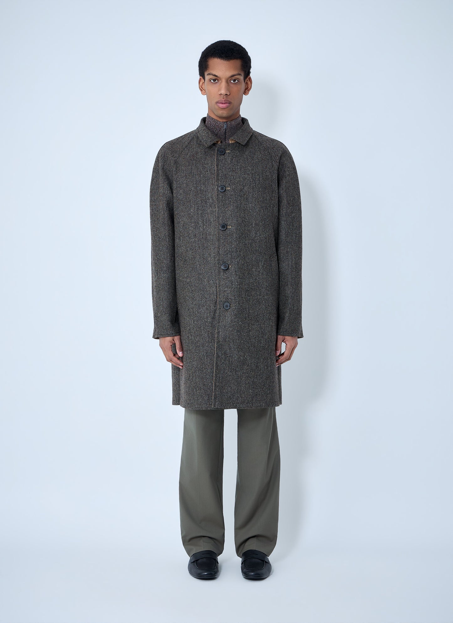 Prada Men Reversible Buttoned Coat PRADA
