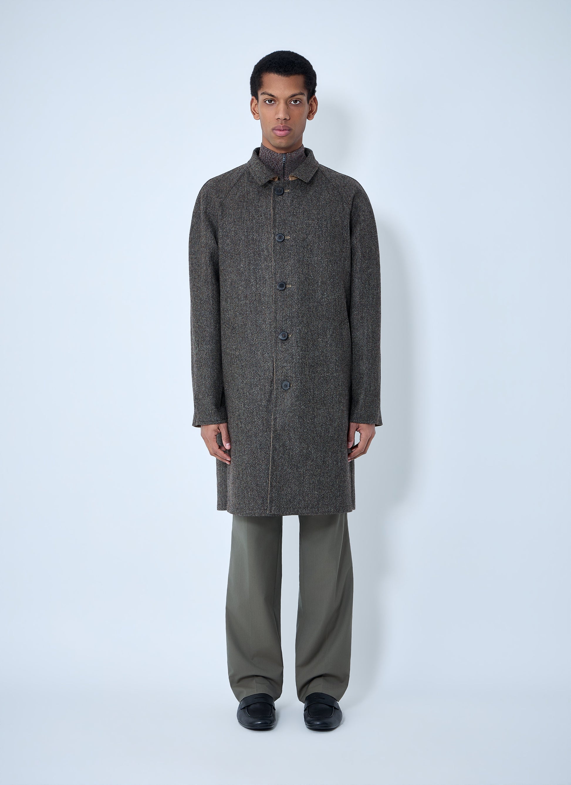 Prada Men Reversible Buttoned Coat PRADA