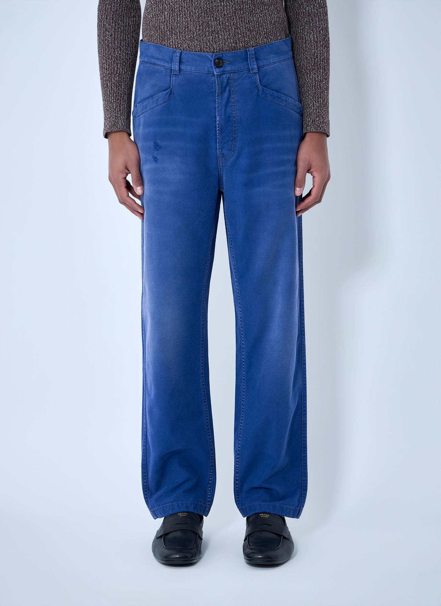 Prada Men Cotton Twill Pants PRADA