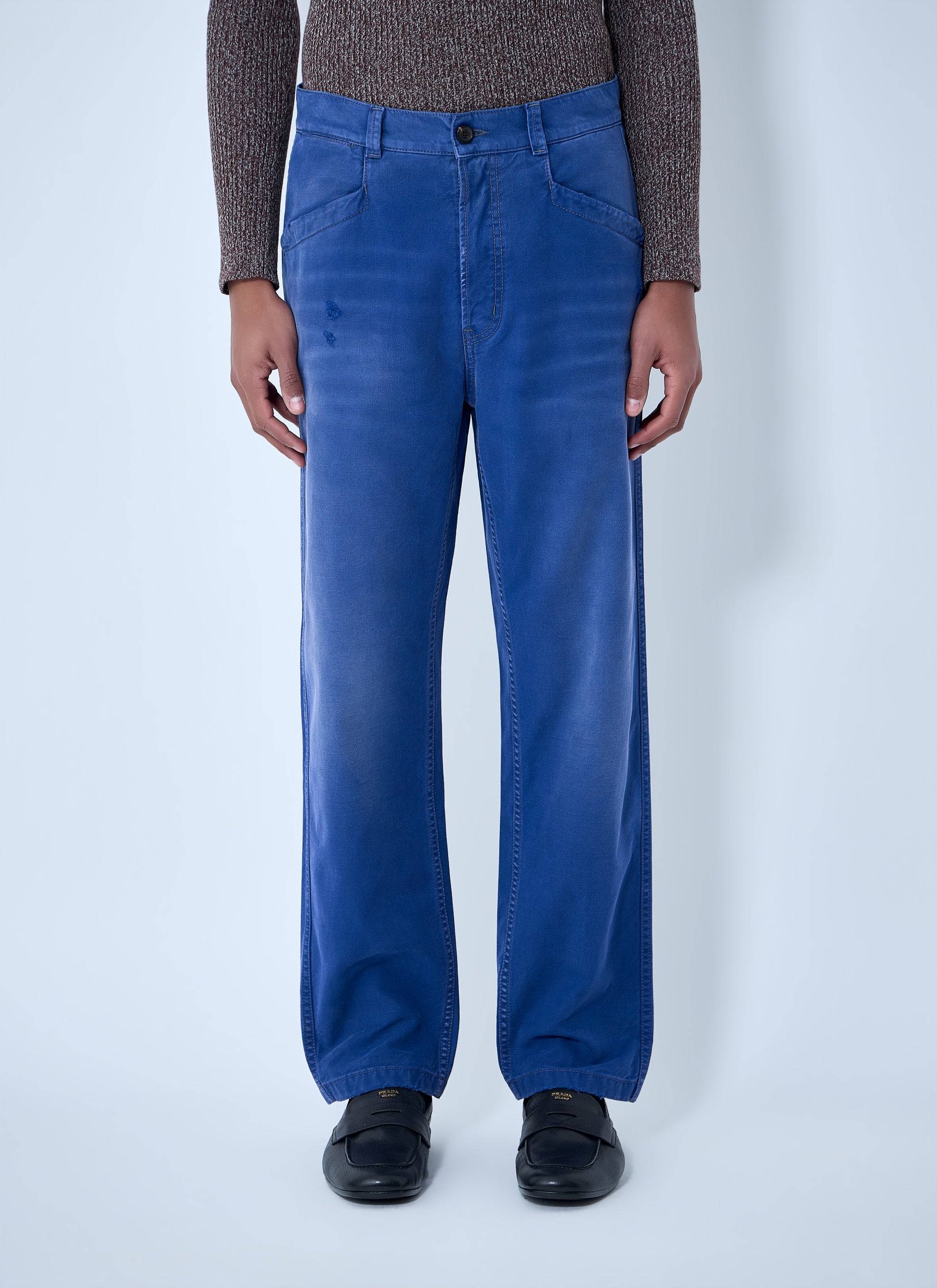 Prada Men Cotton Twill Pants PRADA