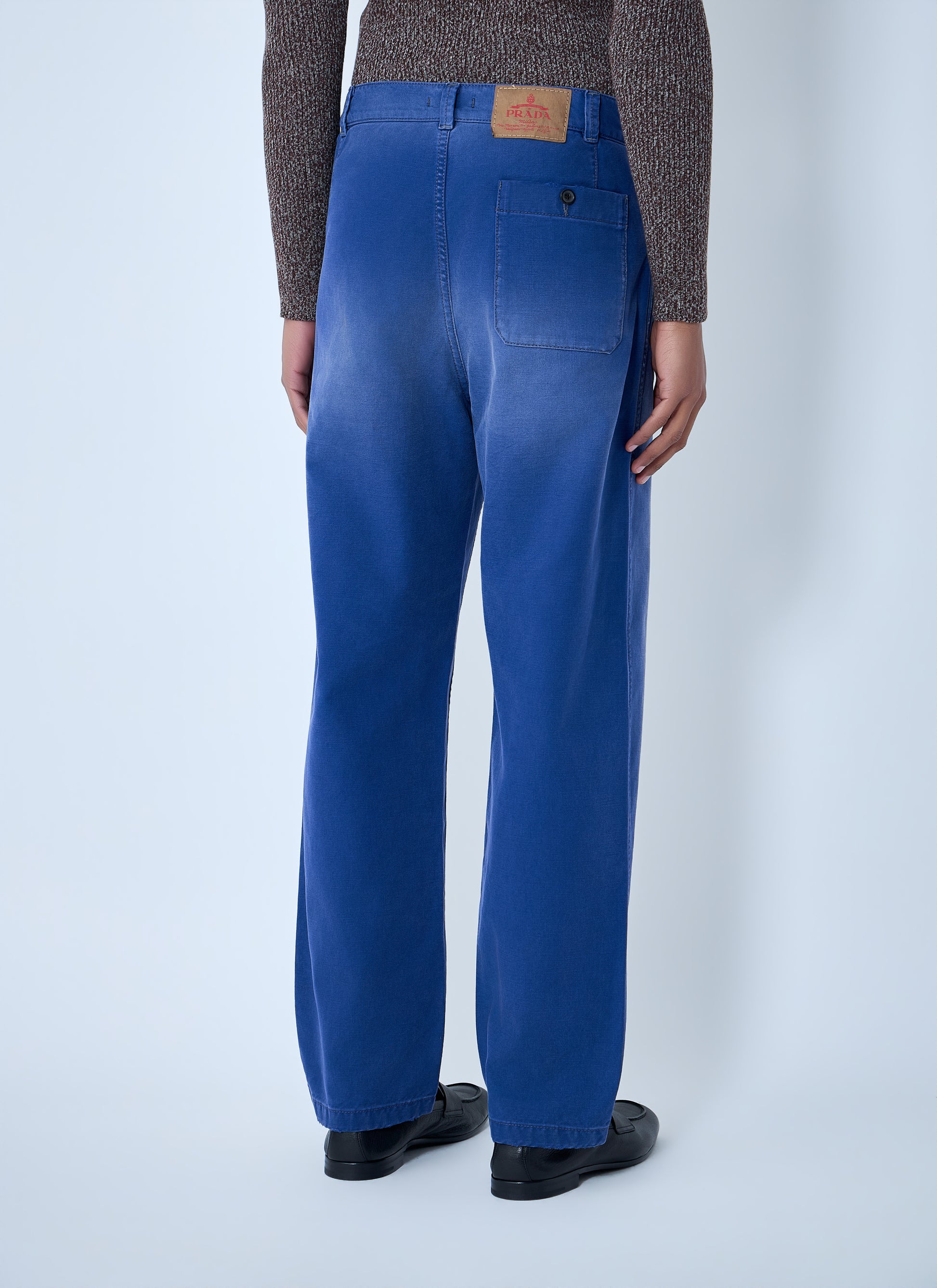 Prada Men Cotton Twill Pants PRADA