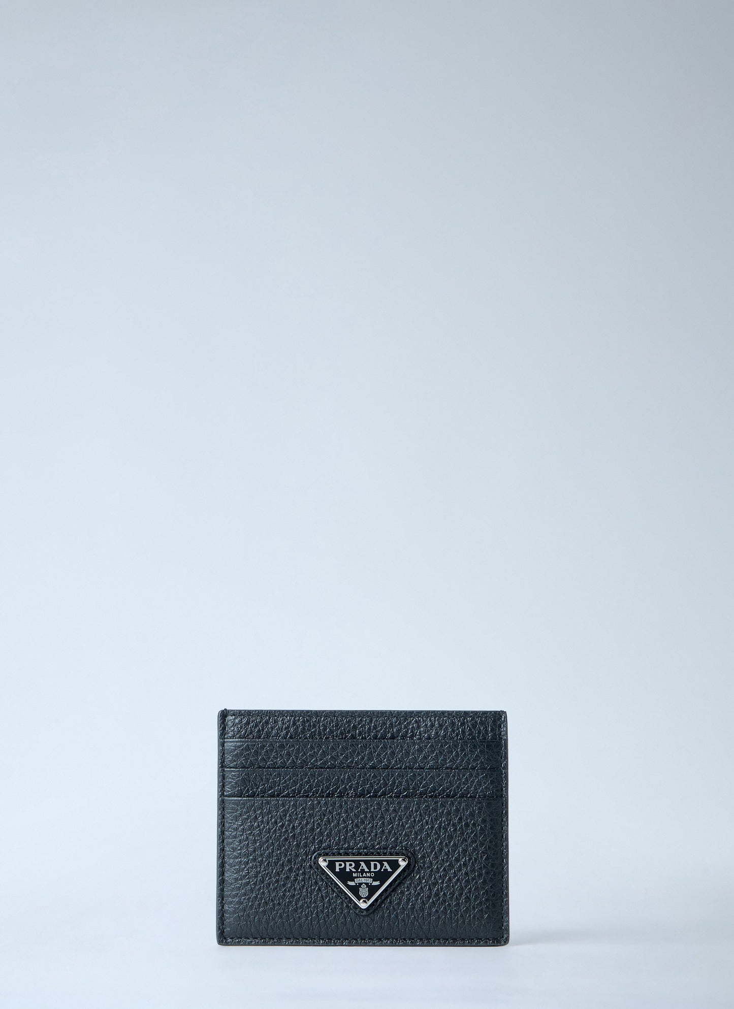 Prada Men Pebbled Leather Bi-Fold Wallet PRADA