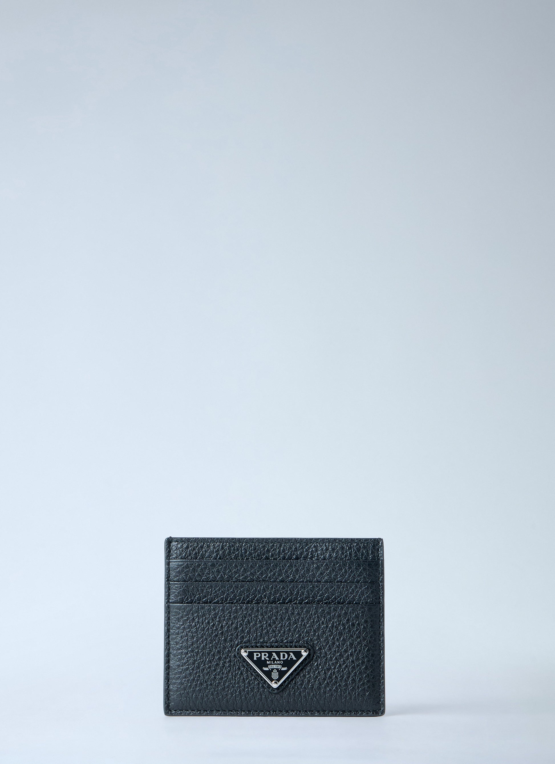 Prada Men Pebbled Leather Bi-Fold Wallet PRADA