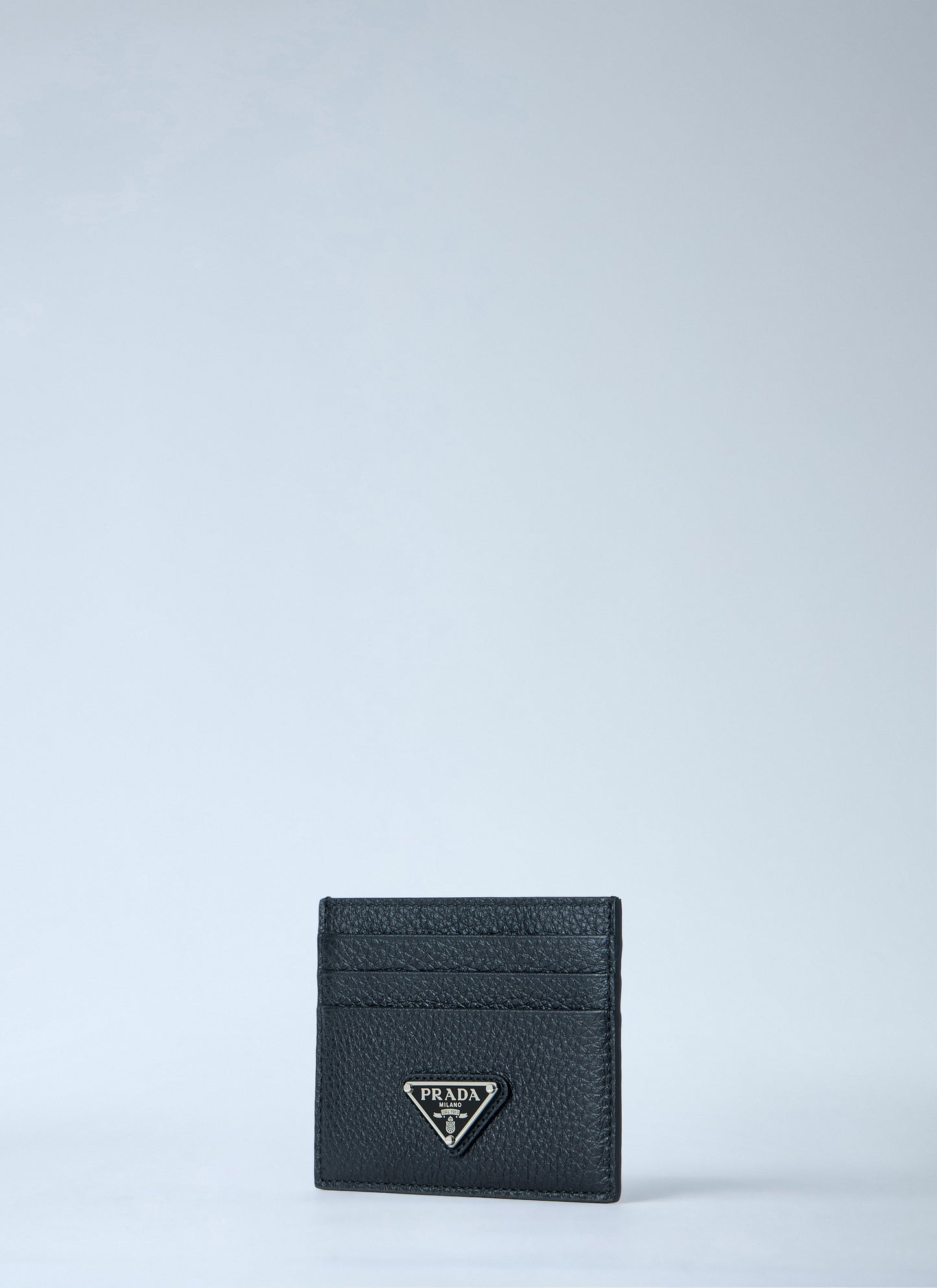 Prada Men Pebbled Leather Bi-Fold Wallet PRADA