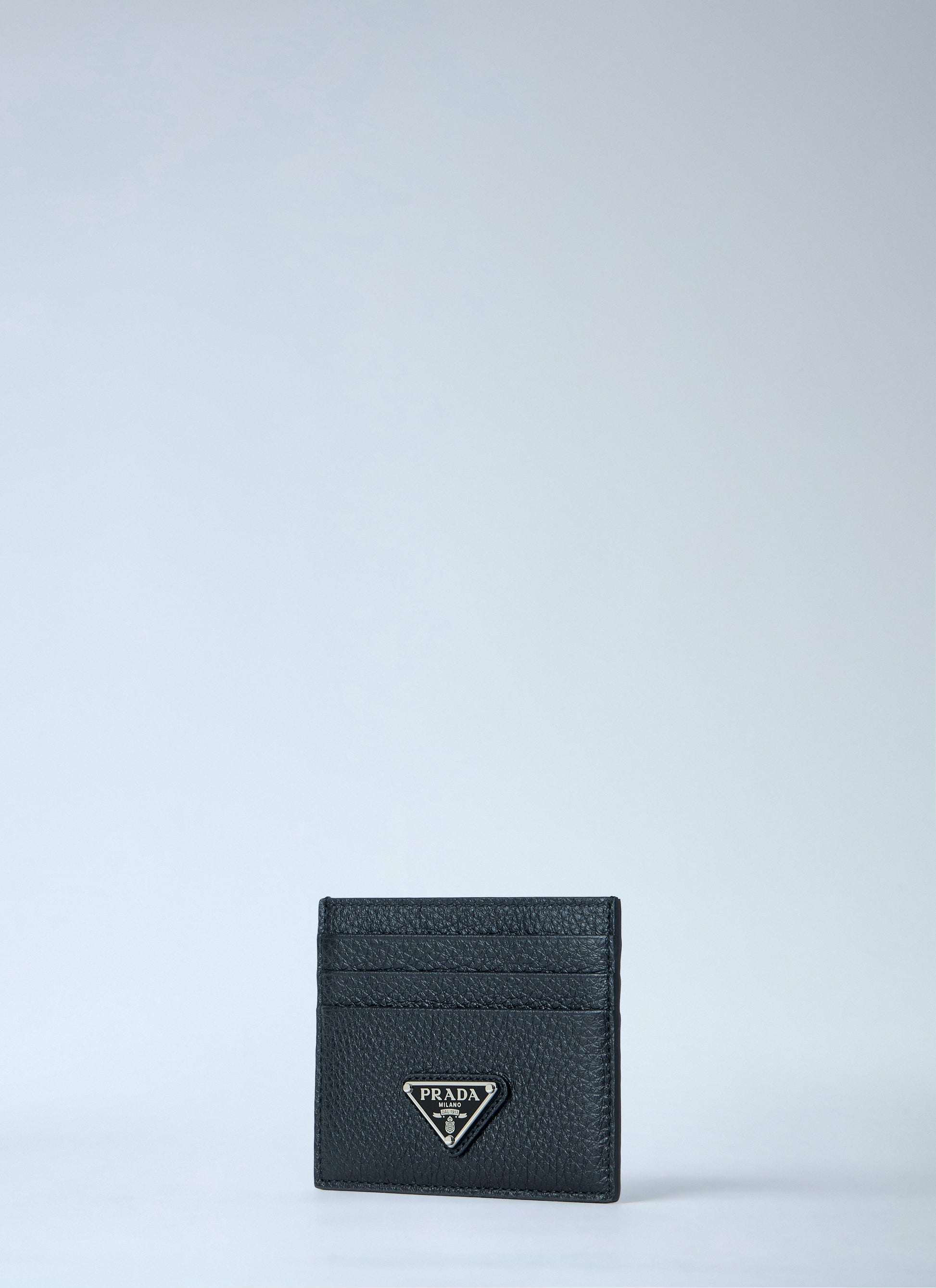 Prada Men Pebbled Leather Bi-Fold Wallet PRADA