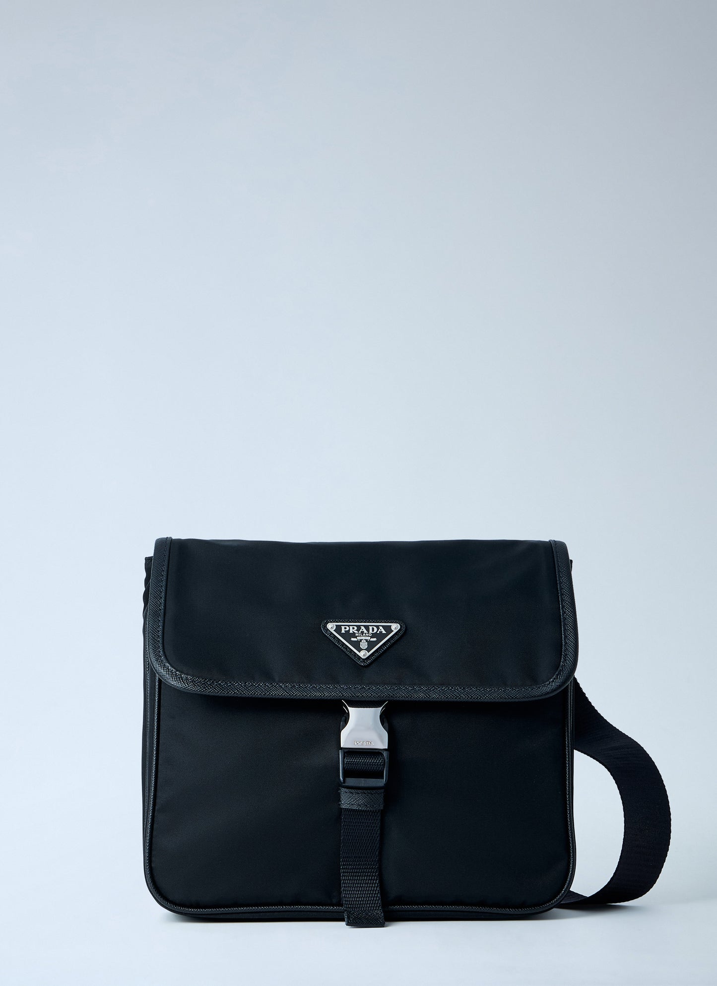 Prada Men Re-Nylon And Saffiano Leather Shoulder Bag PRADA