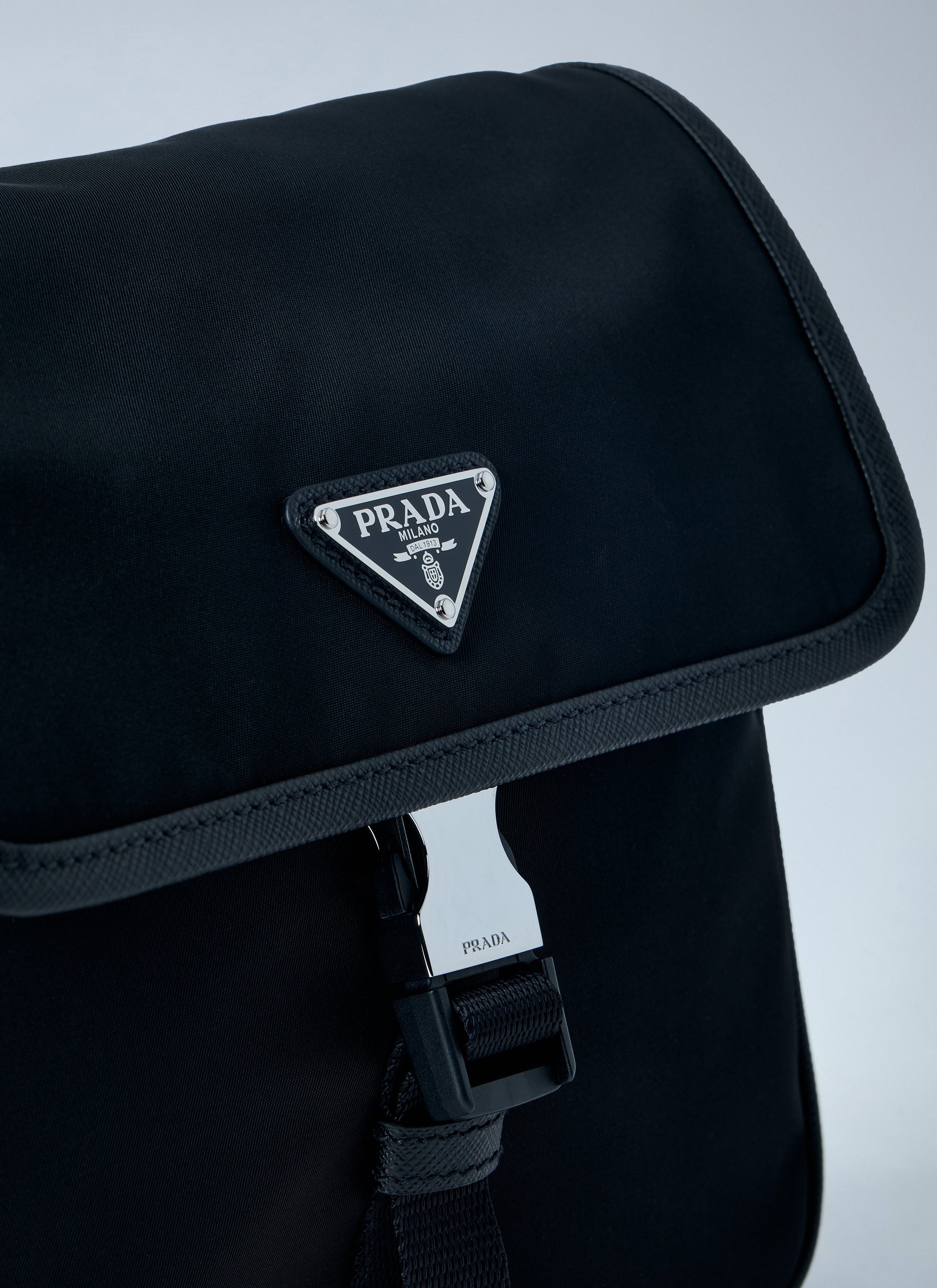 Prada Men Re-Nylon And Saffiano Leather Shoulder Bag PRADA