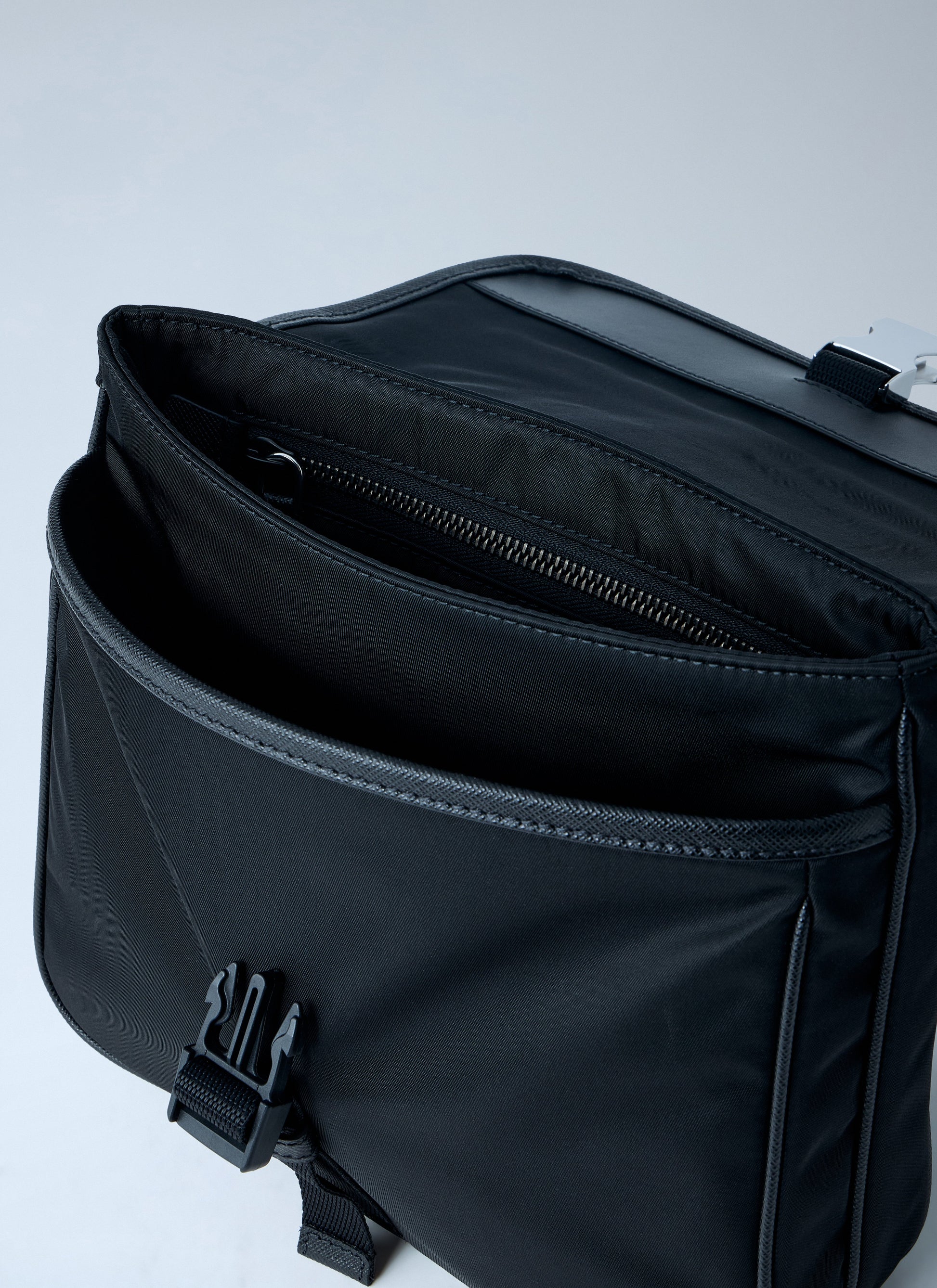 Prada Men Re-Nylon And Saffiano Leather Shoulder Bag PRADA