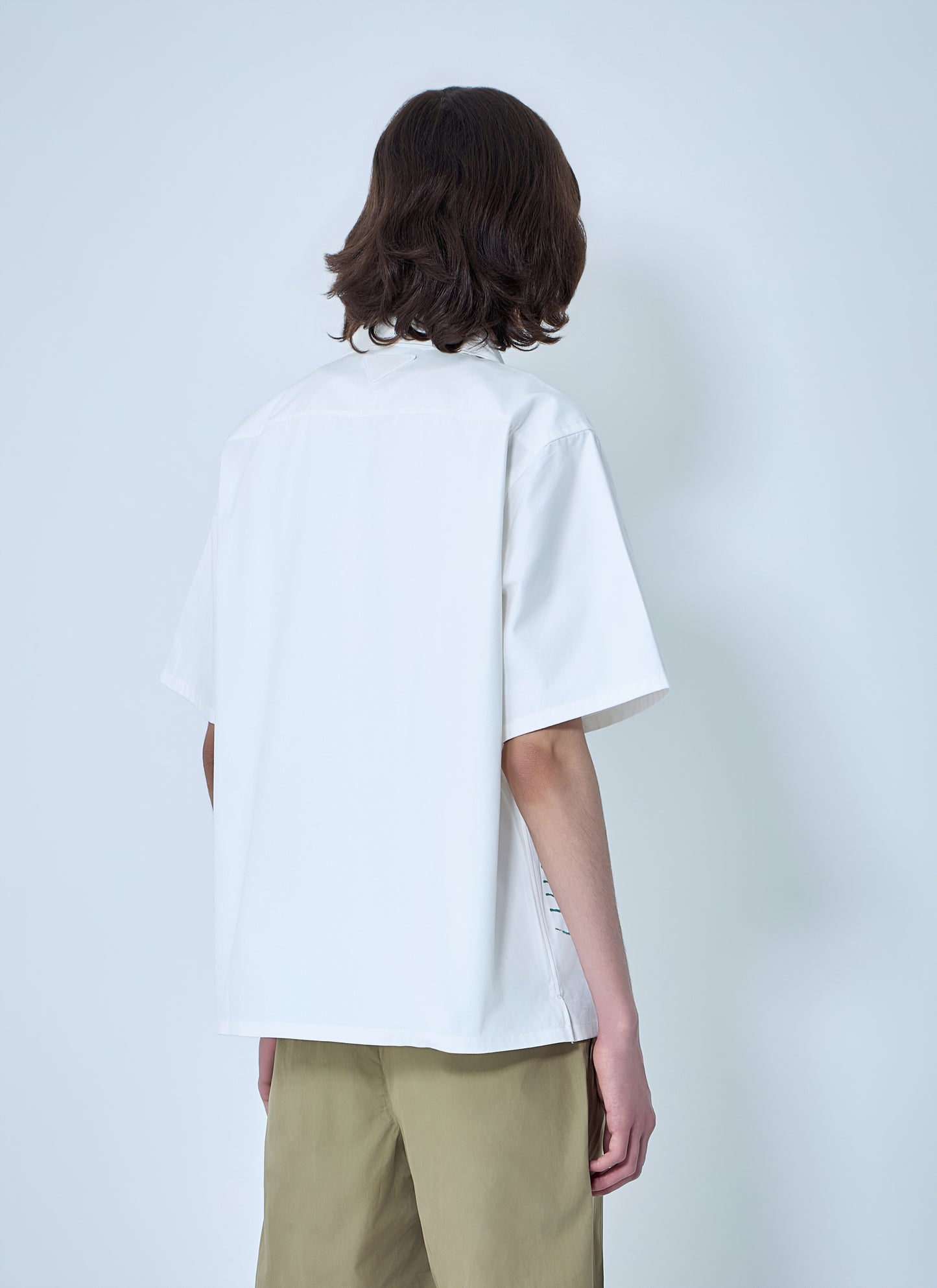 Prada Men Wave-Print Oversized Shirt PRADA