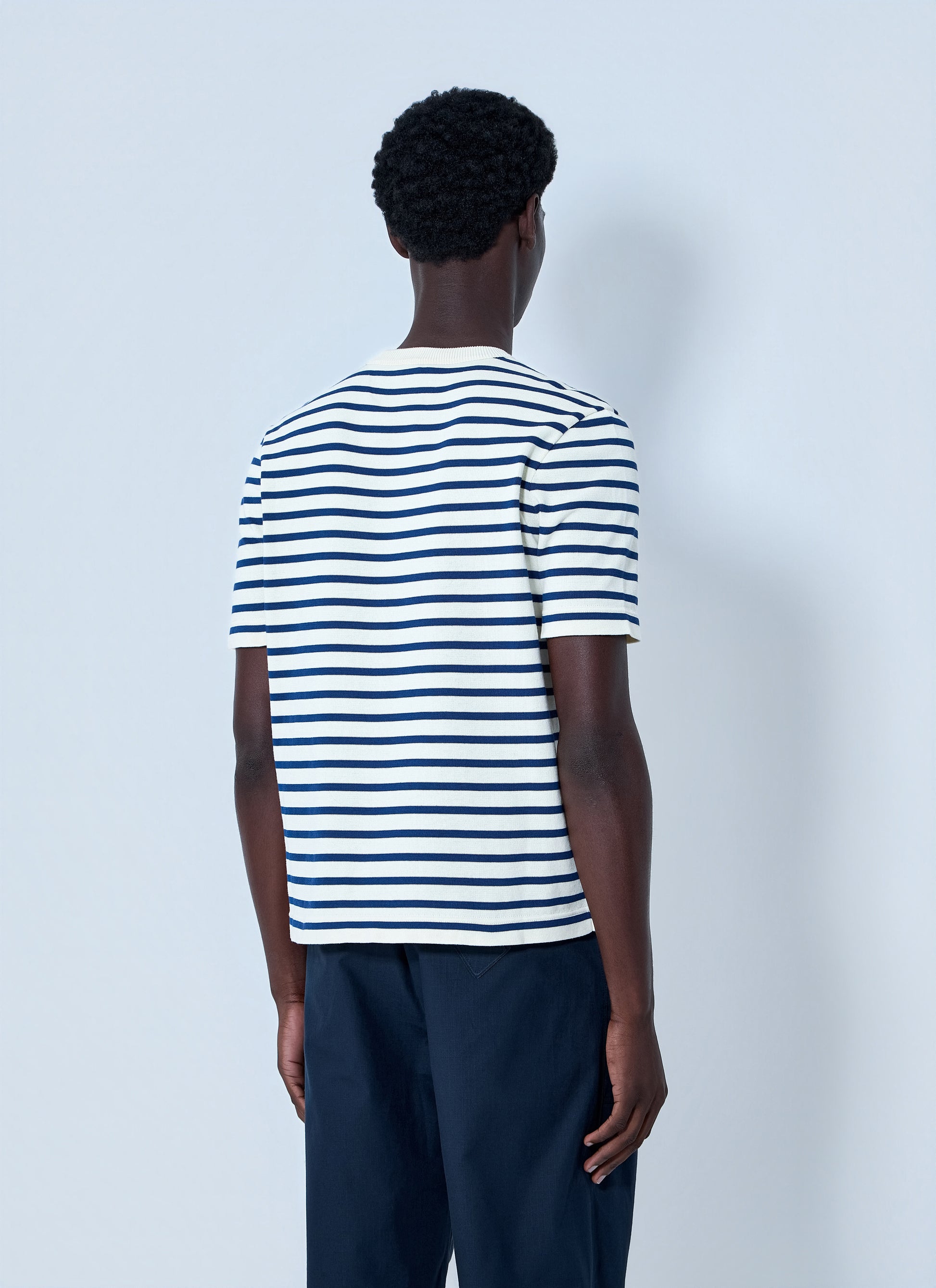 Prada Men Striped Crewneck T-Shirt PRADA