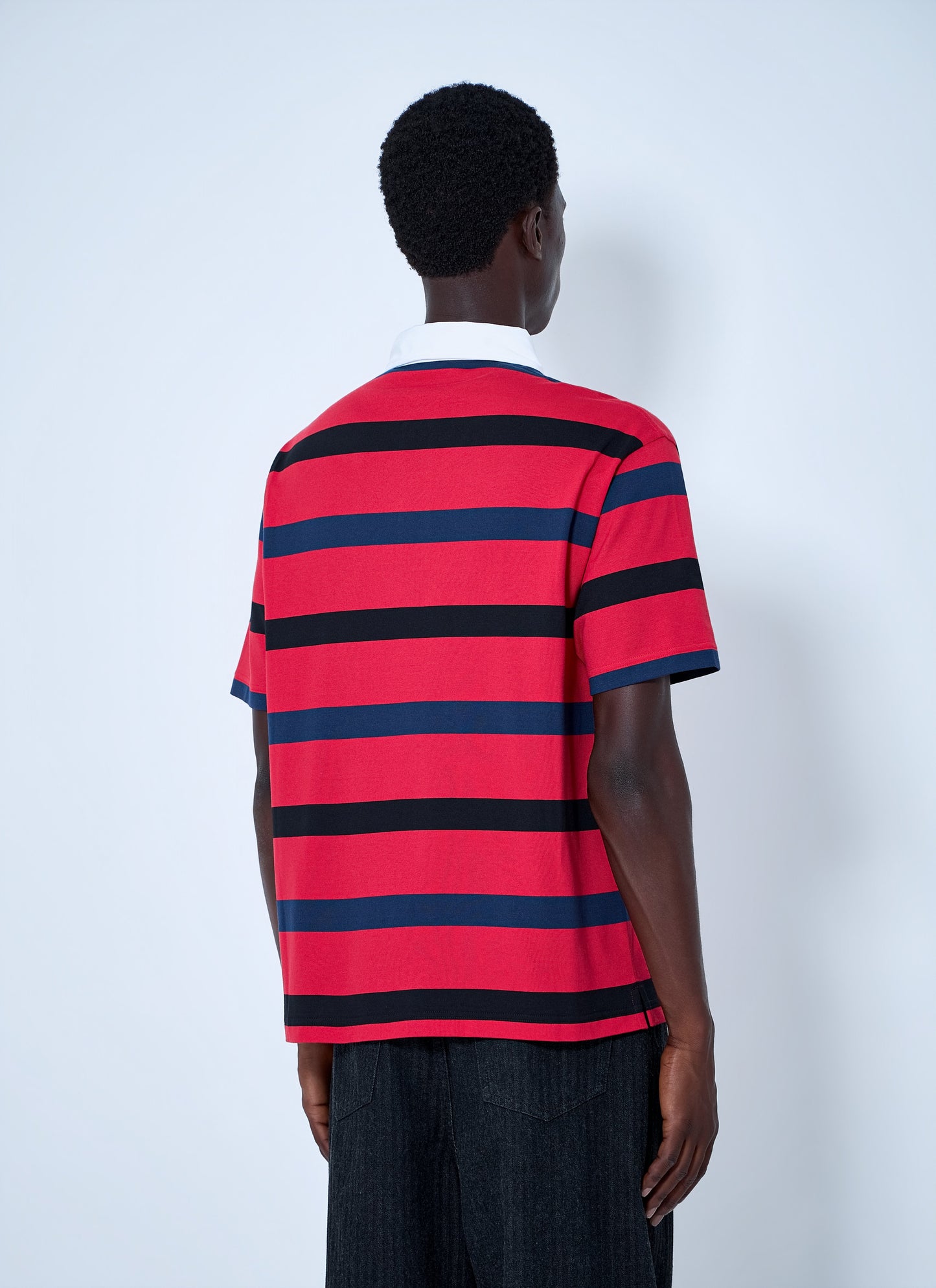Prada Men Short-Sleeved Cotton Polo Shirt PRADA