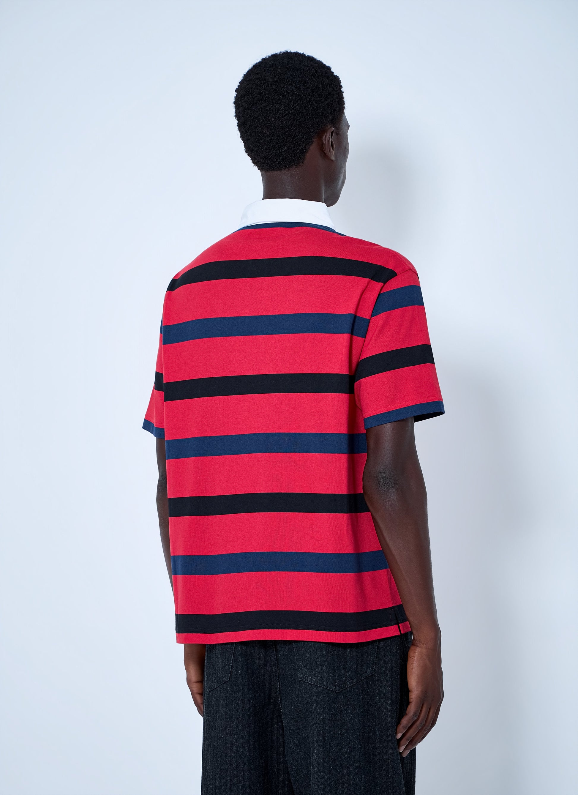 Prada Men Short-Sleeved Cotton Polo Shirt PRADA