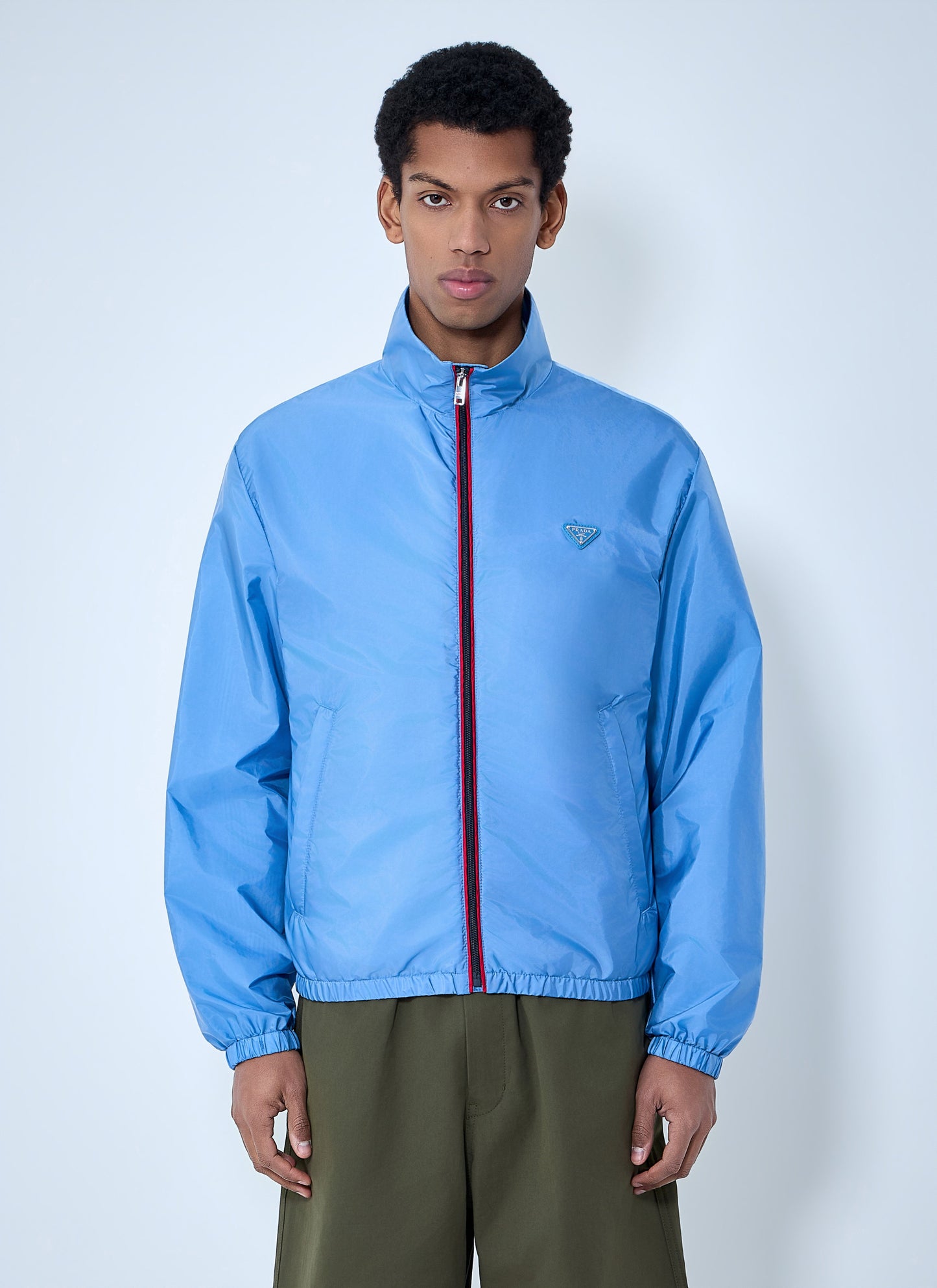Prada Men High-Neck Zip Jacket PRADA