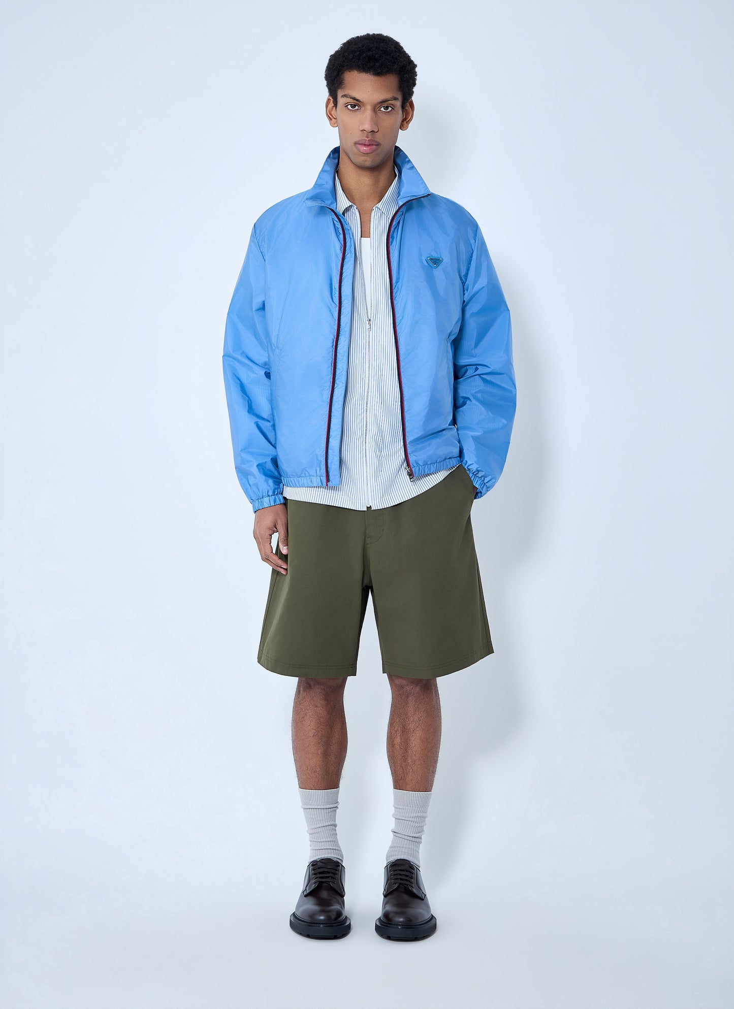 Prada Men High-Neck Zip Jacket PRADA