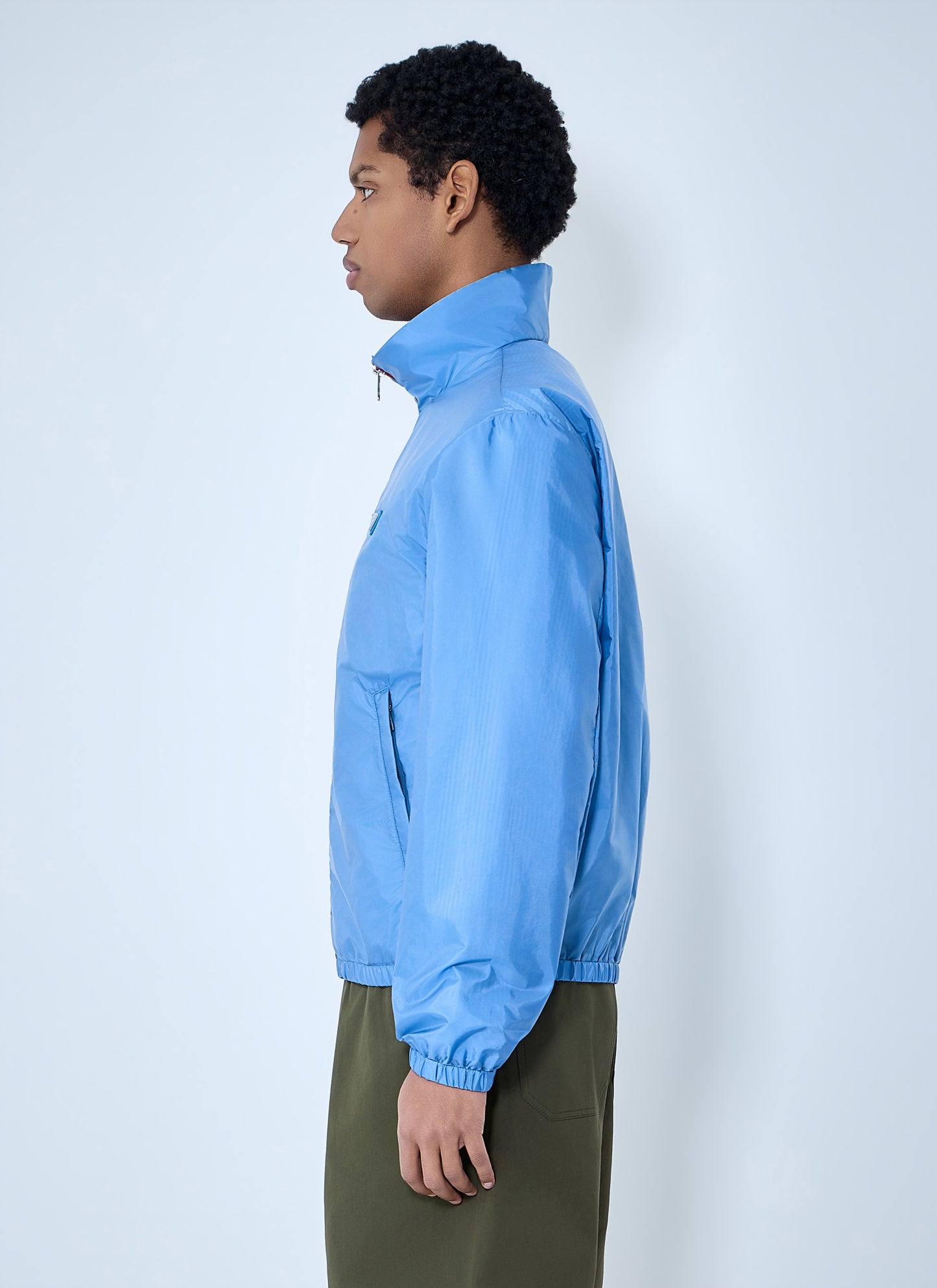 Prada Men High-Neck Zip Jacket PRADA