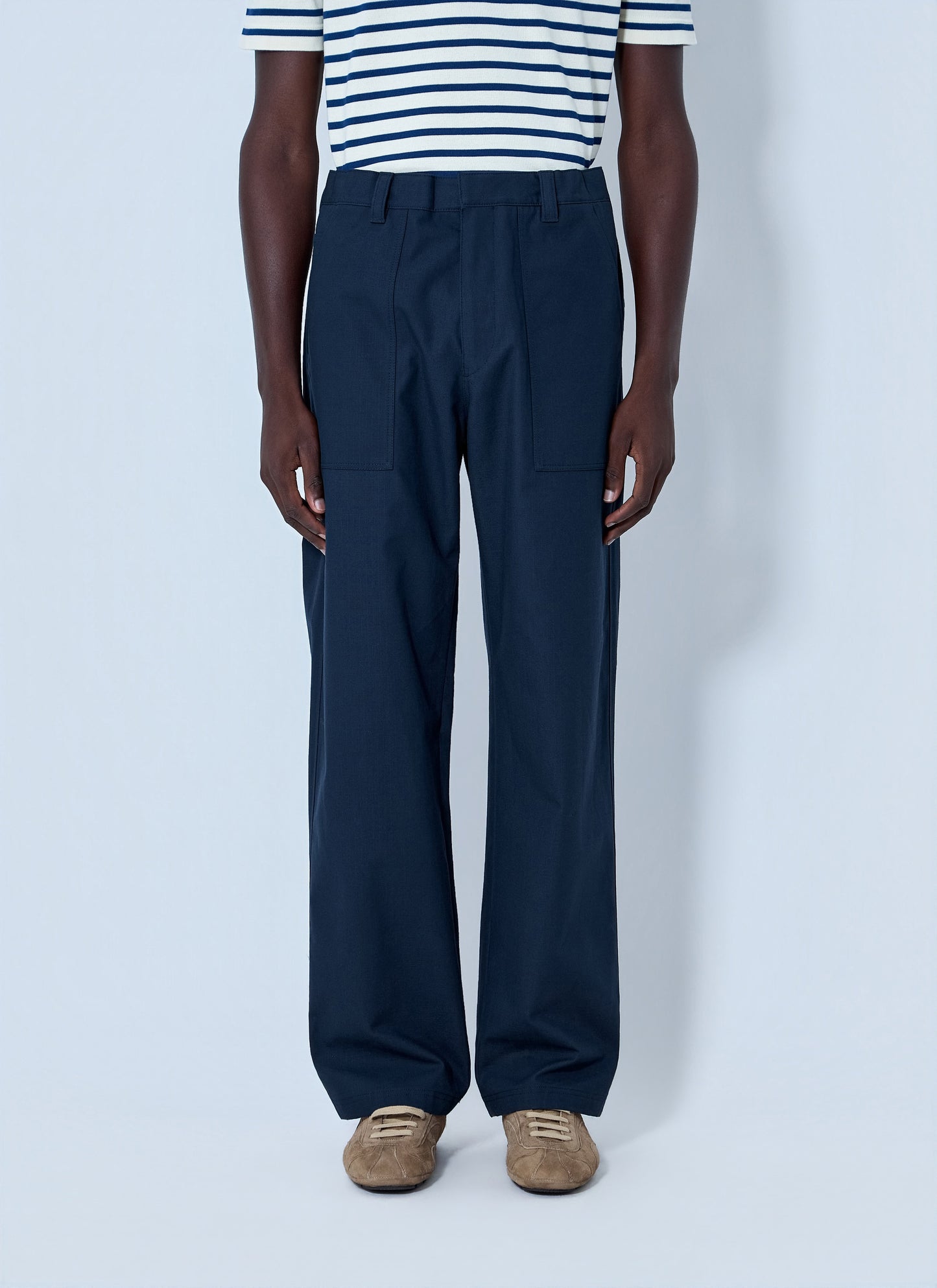 Prada Men Wide-Leg Tailored Trousers PRADA
