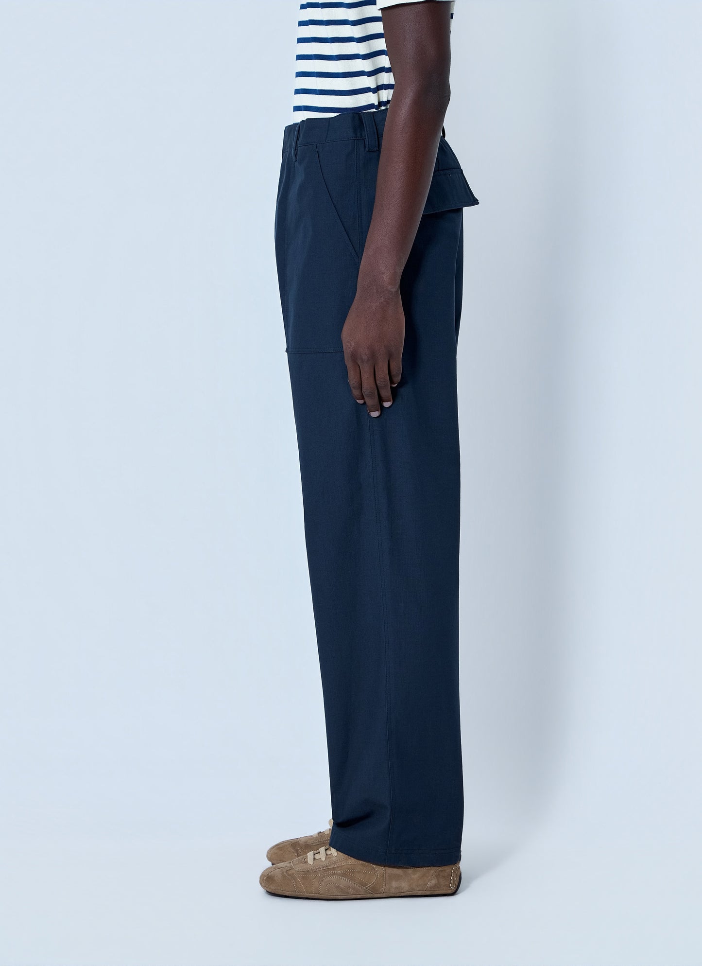 Prada Men Wide-Leg Tailored Trousers PRADA