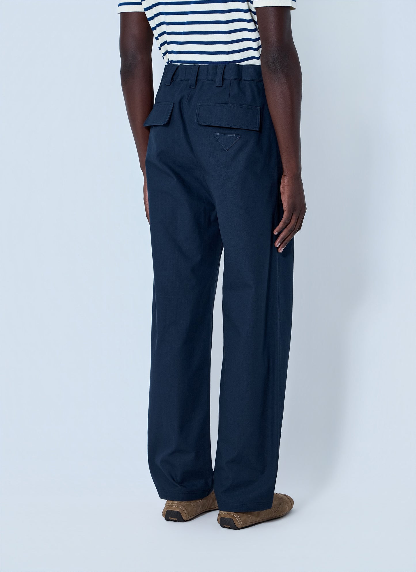Prada Men Wide-Leg Tailored Trousers PRADA