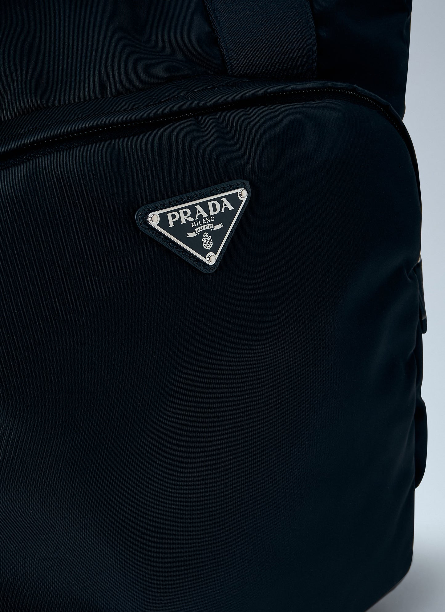 Prada Men Re-Nylon Logo-Plaque Tote Bag