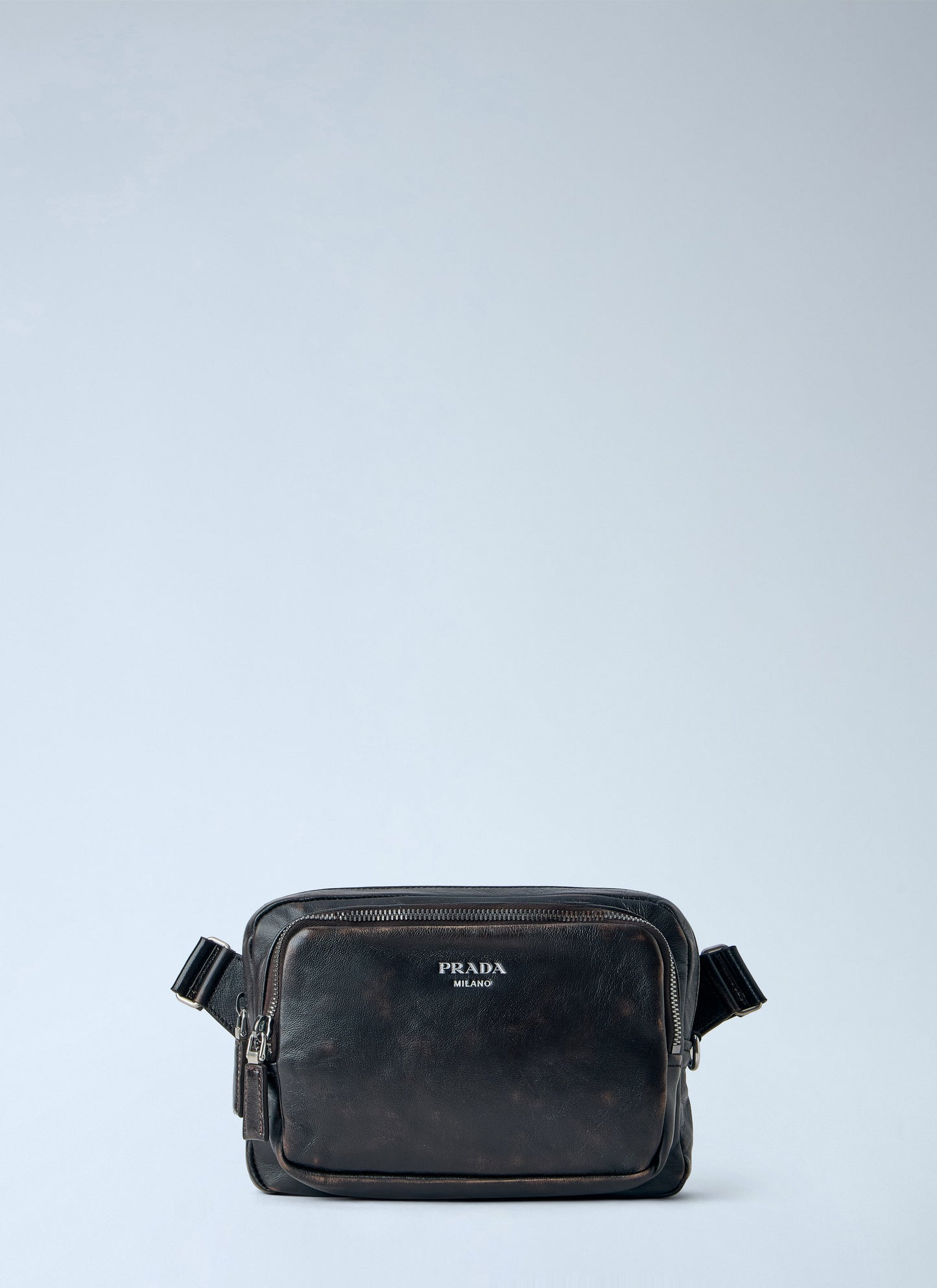 Prada Men Distressed Nappa Leather Shoulder Bag PRADA