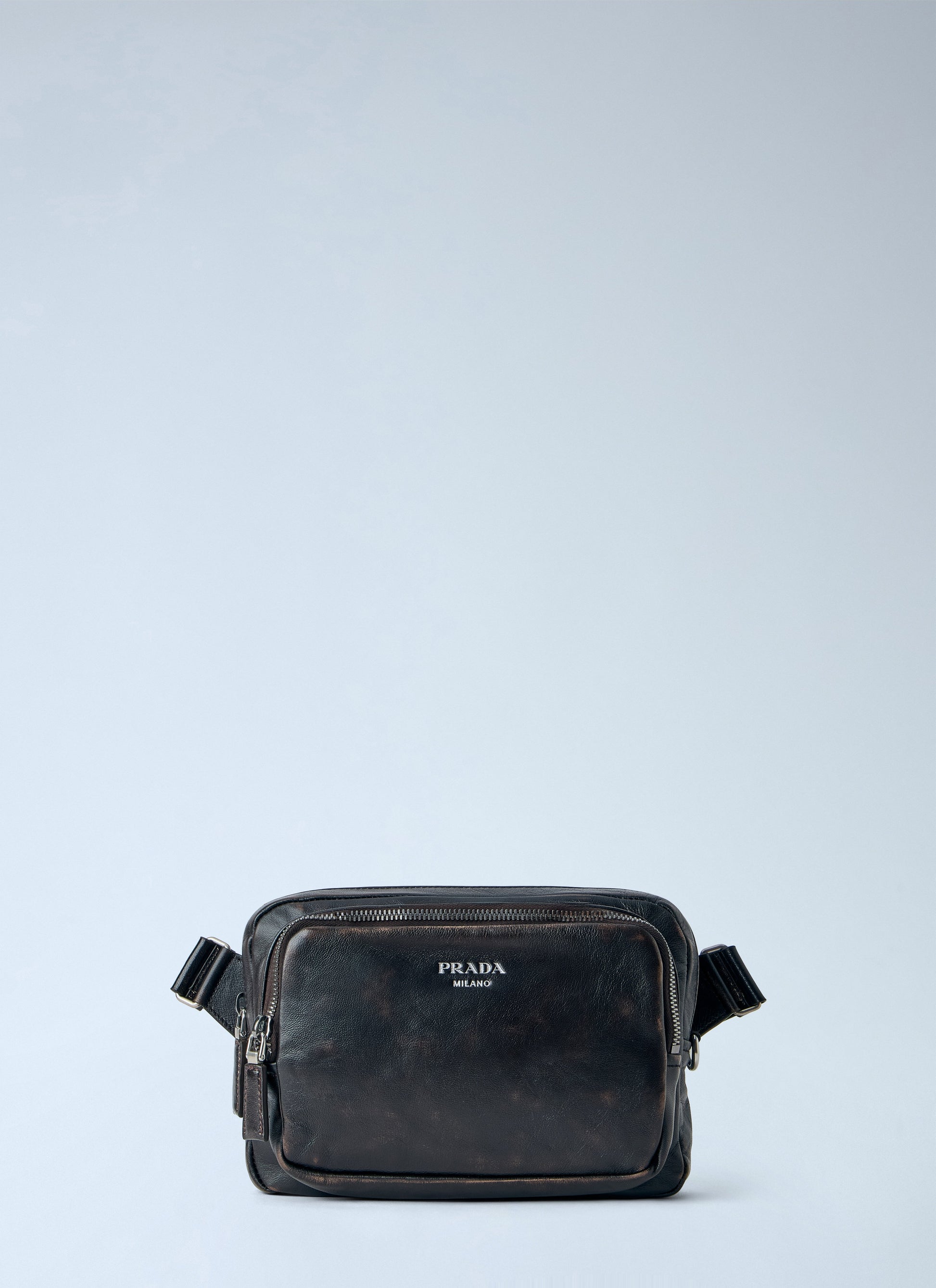 Prada Men Distressed Nappa Leather Shoulder Bag PRADA