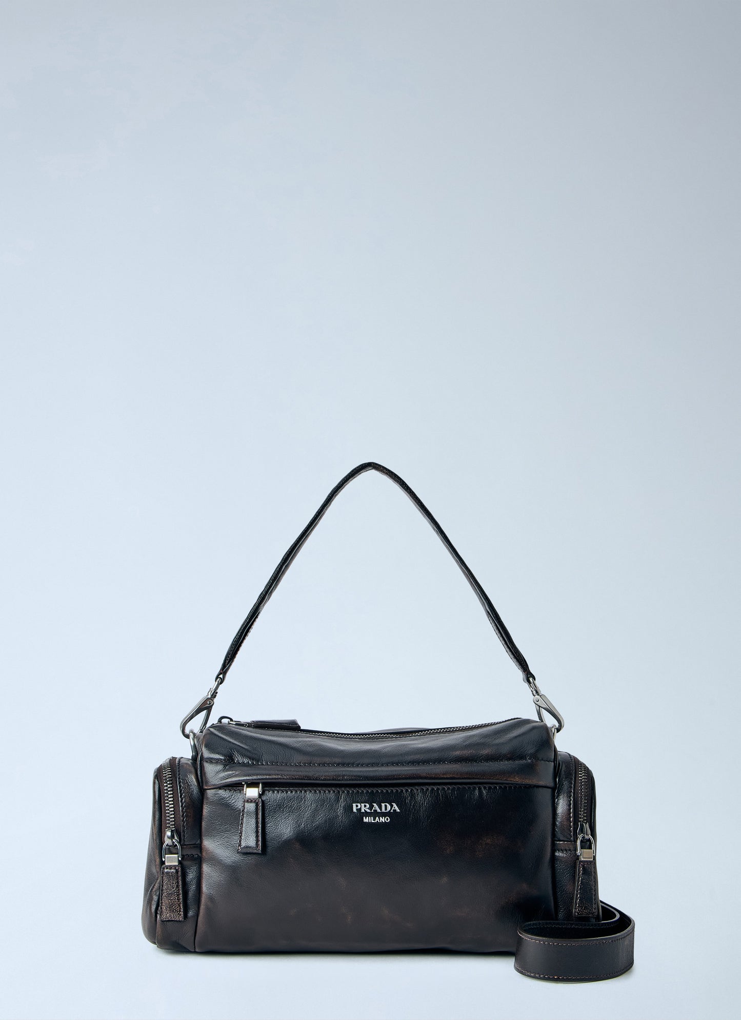 Prada Men Distressed Nappa Leather Shoulder Bag PRADA