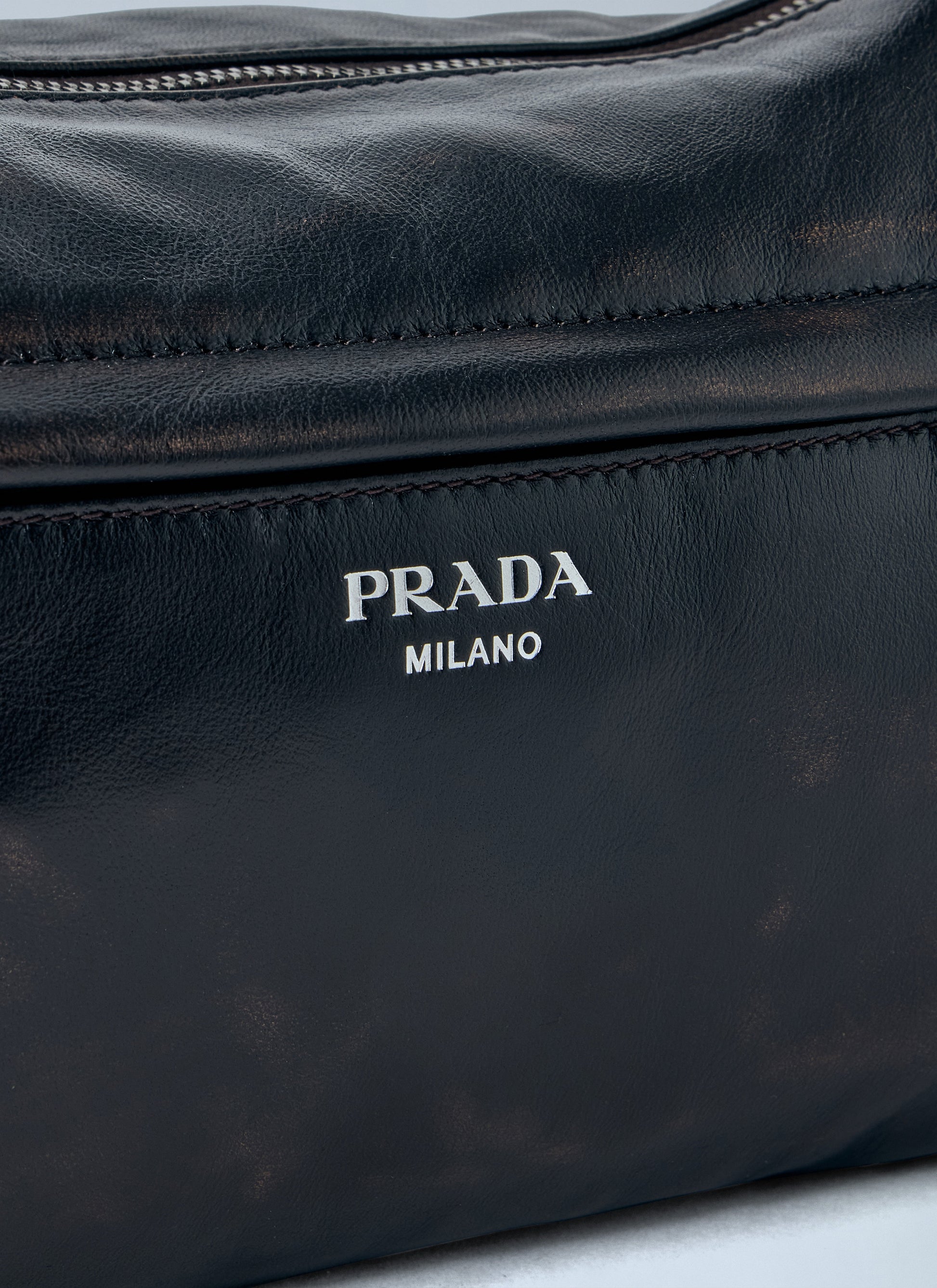 Prada Men Distressed Nappa Leather Shoulder Bag PRADA