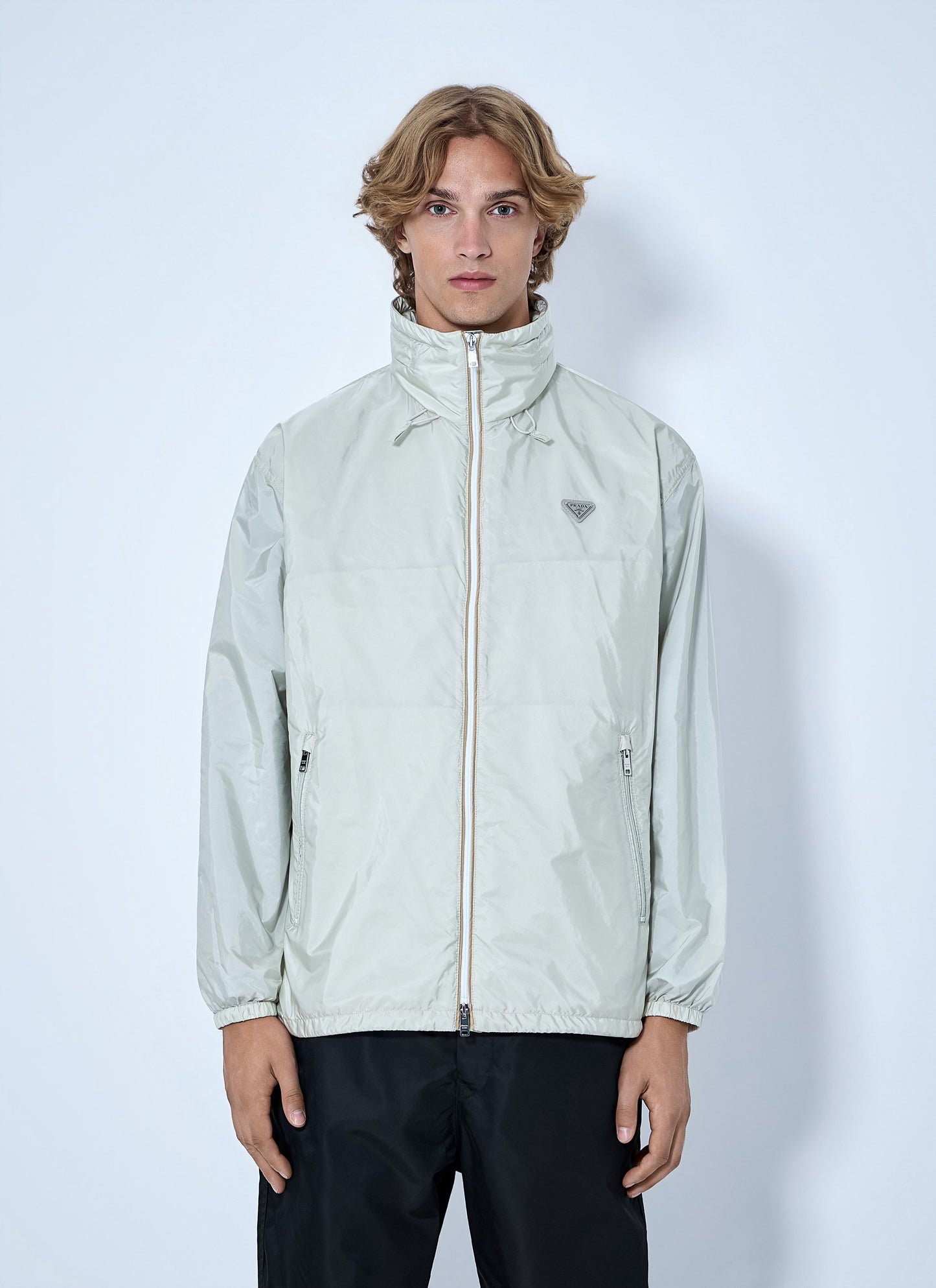 Prada Men High-Neck Zip Jacket PRADA