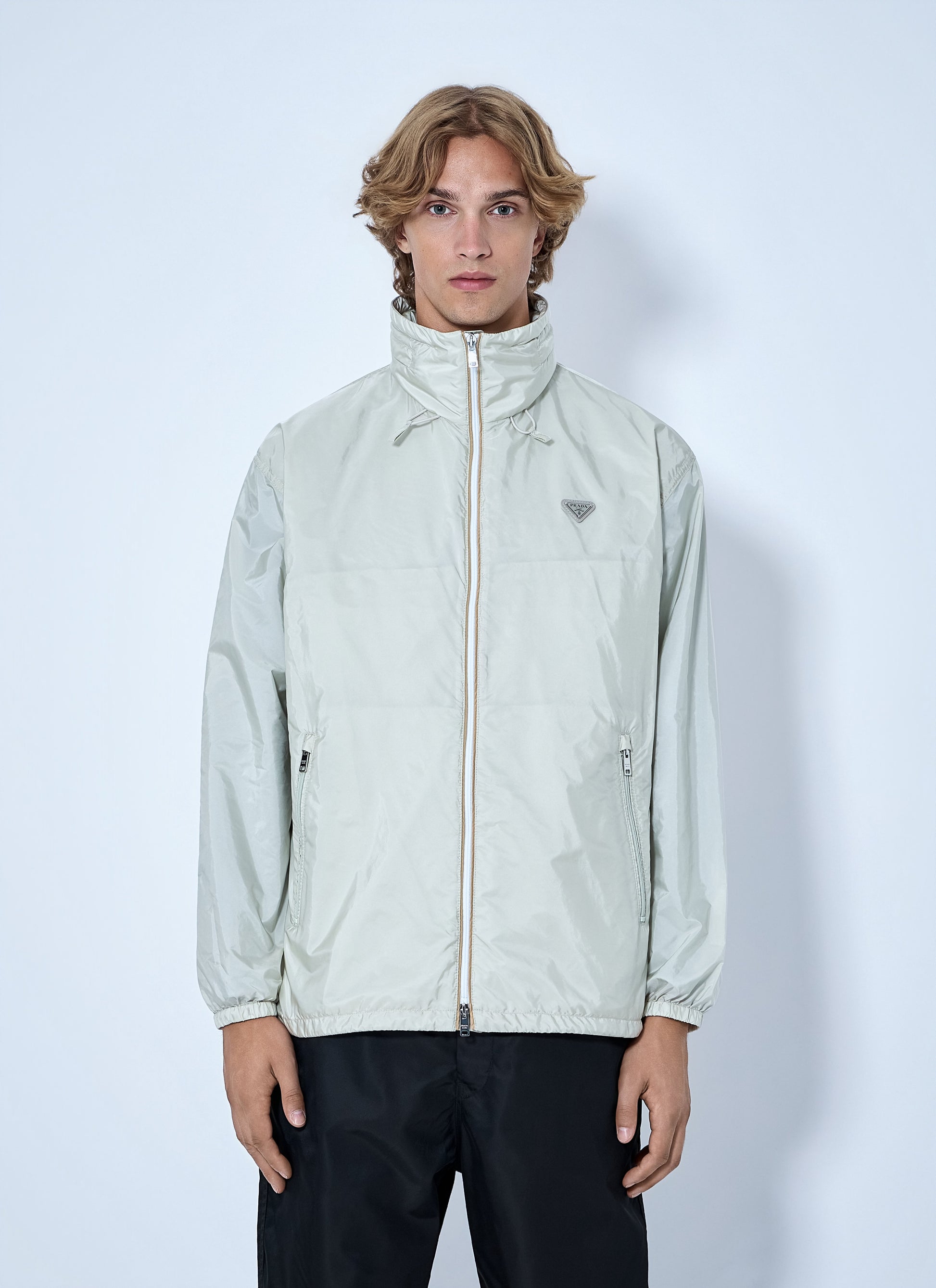 Prada Men High-Neck Zip Jacket PRADA