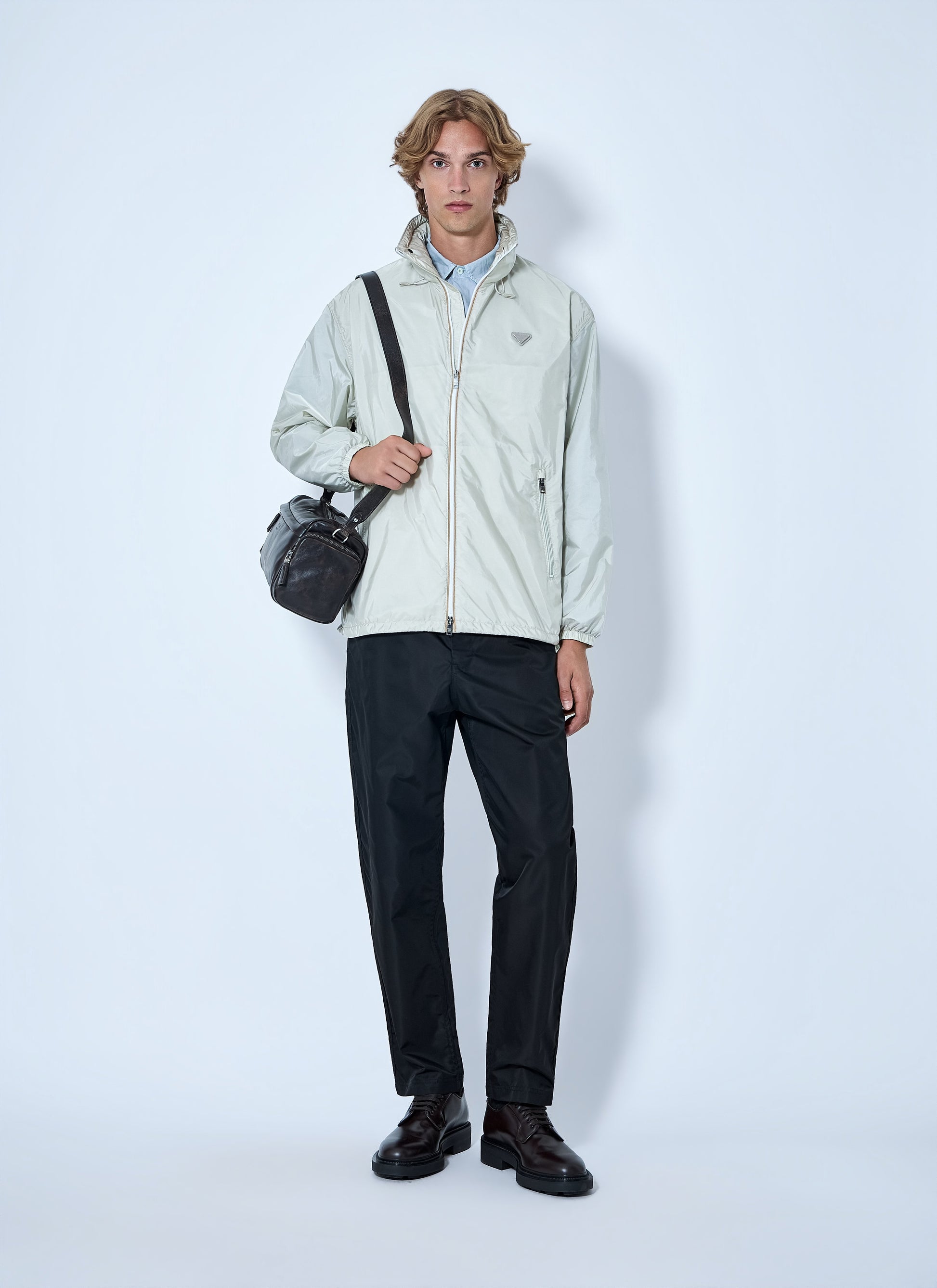 Prada Men High-Neck Zip Jacket PRADA